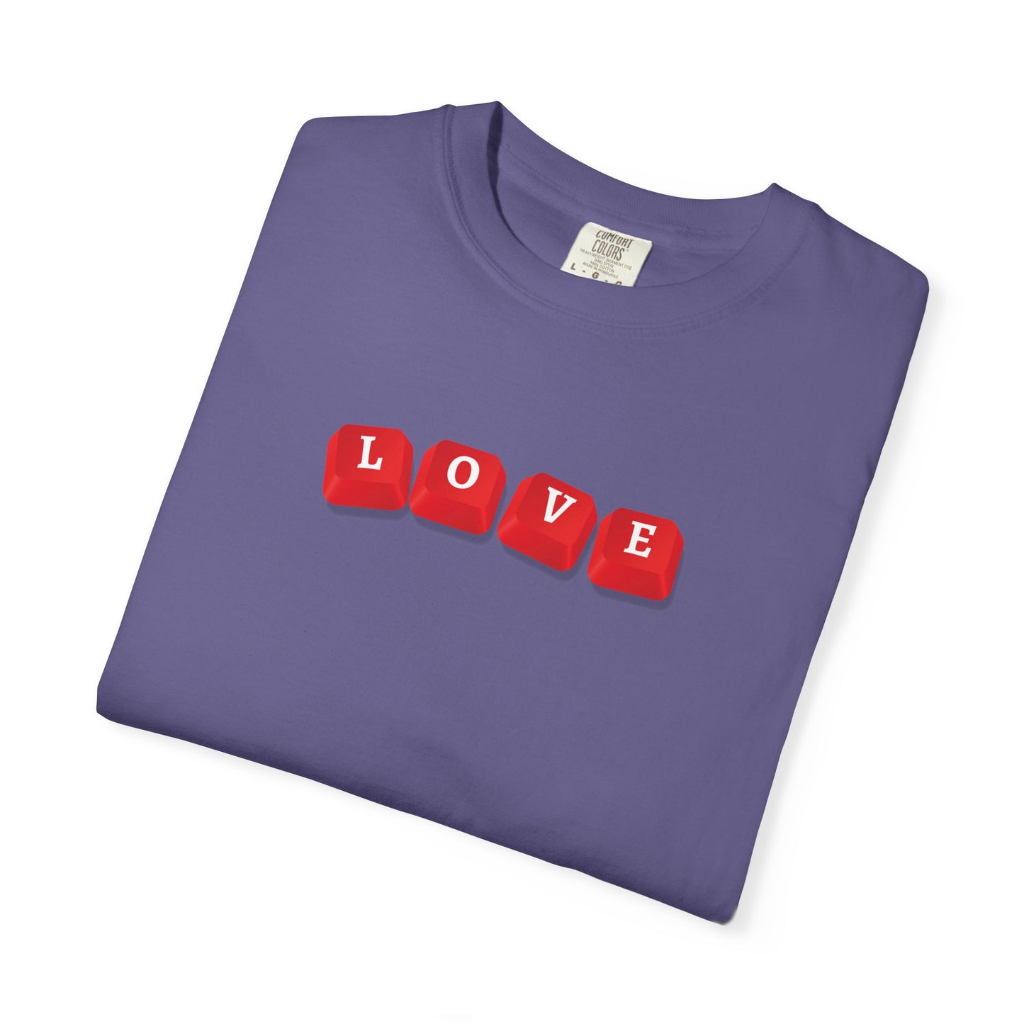 LOVE Key Caps Unisex Garment-Dyed T-shirt
