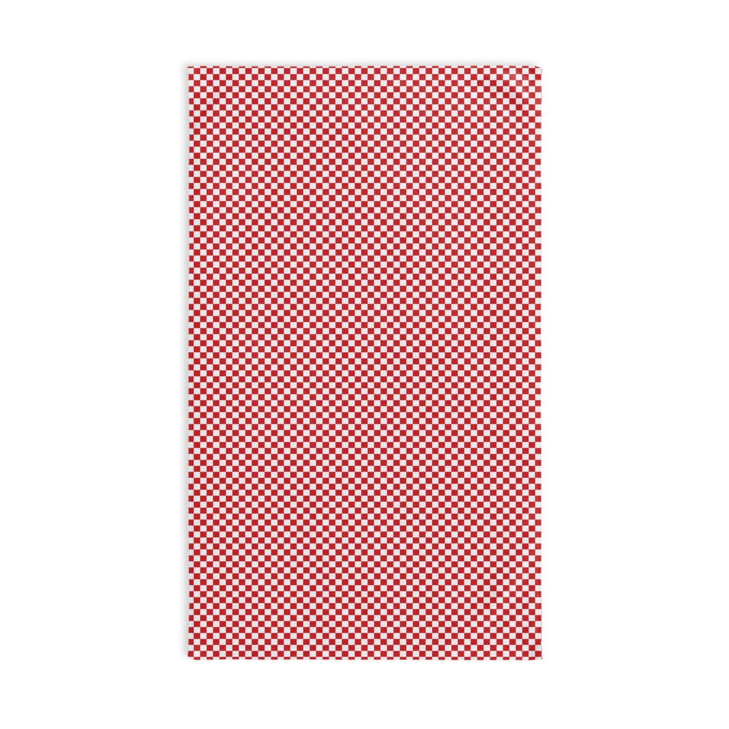 Red Checkered Hand Towel