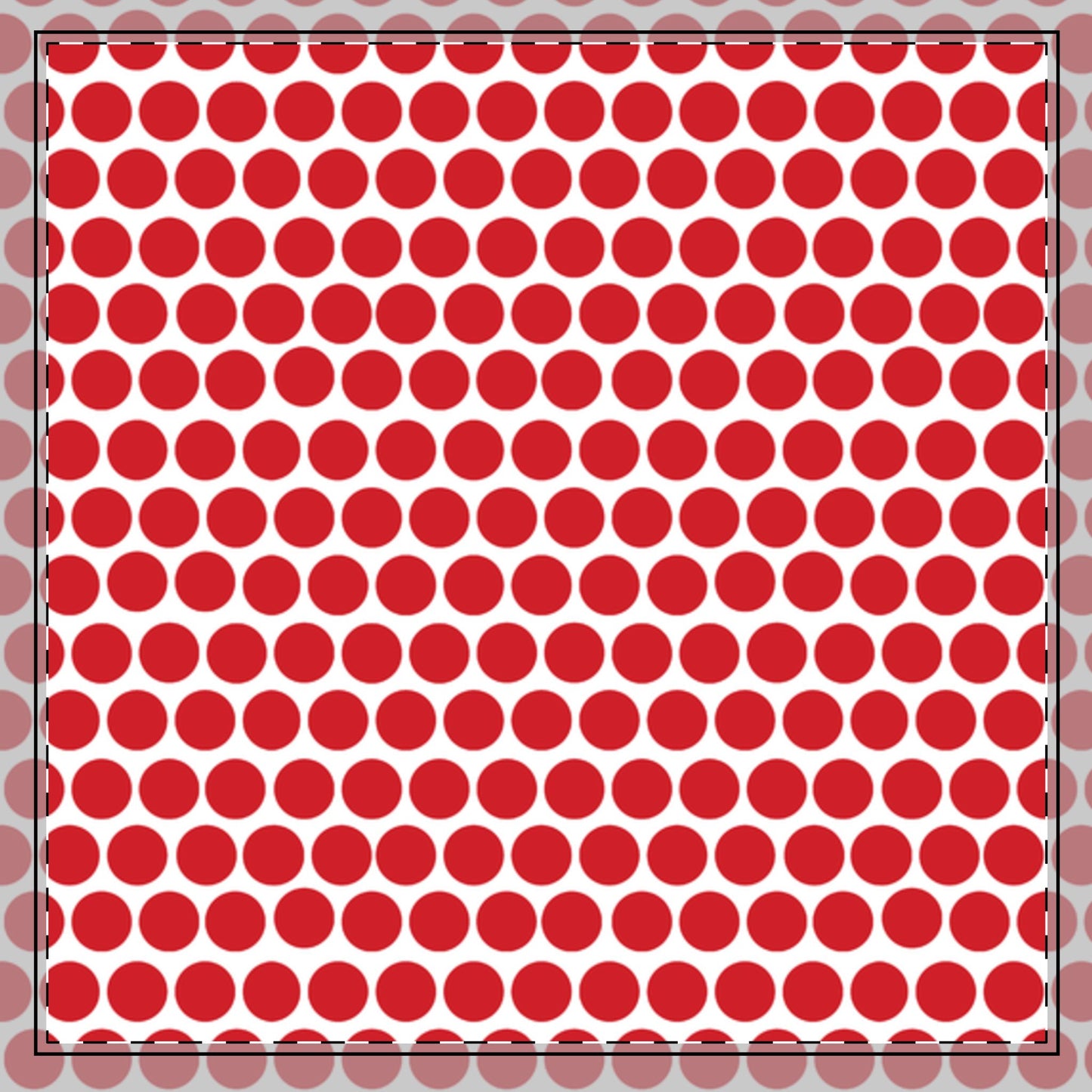 Red Polka Dot Cotton Twill Napkin