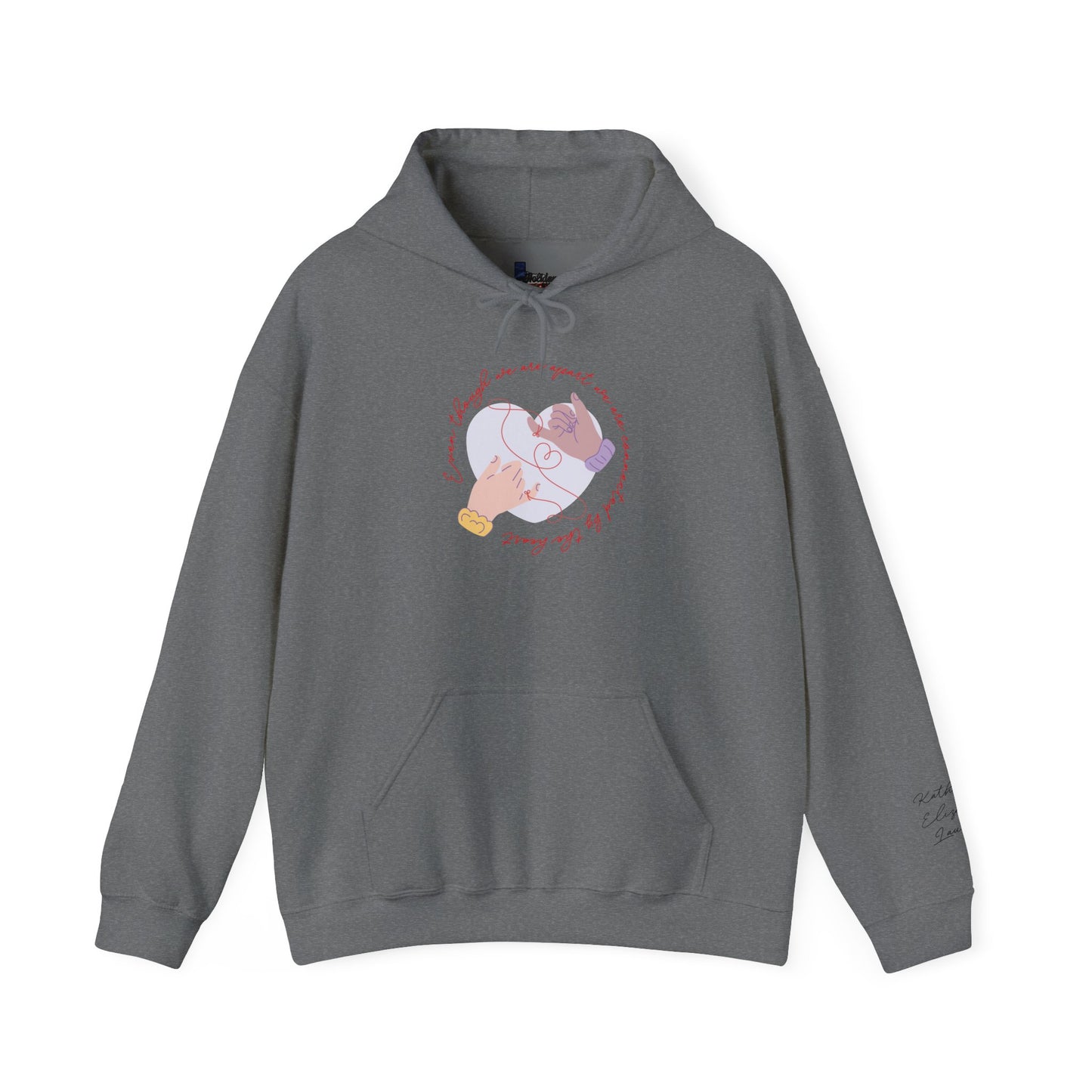Apart But Connected By Heart Unisex Heavy Blend™ Hooded Sweatshirt