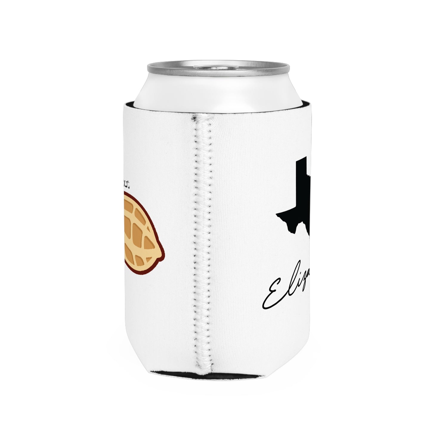 My Favorite Peanut Valentines Texas State Cut-Out Personalize Custom Name Can Cooler Sleeve
