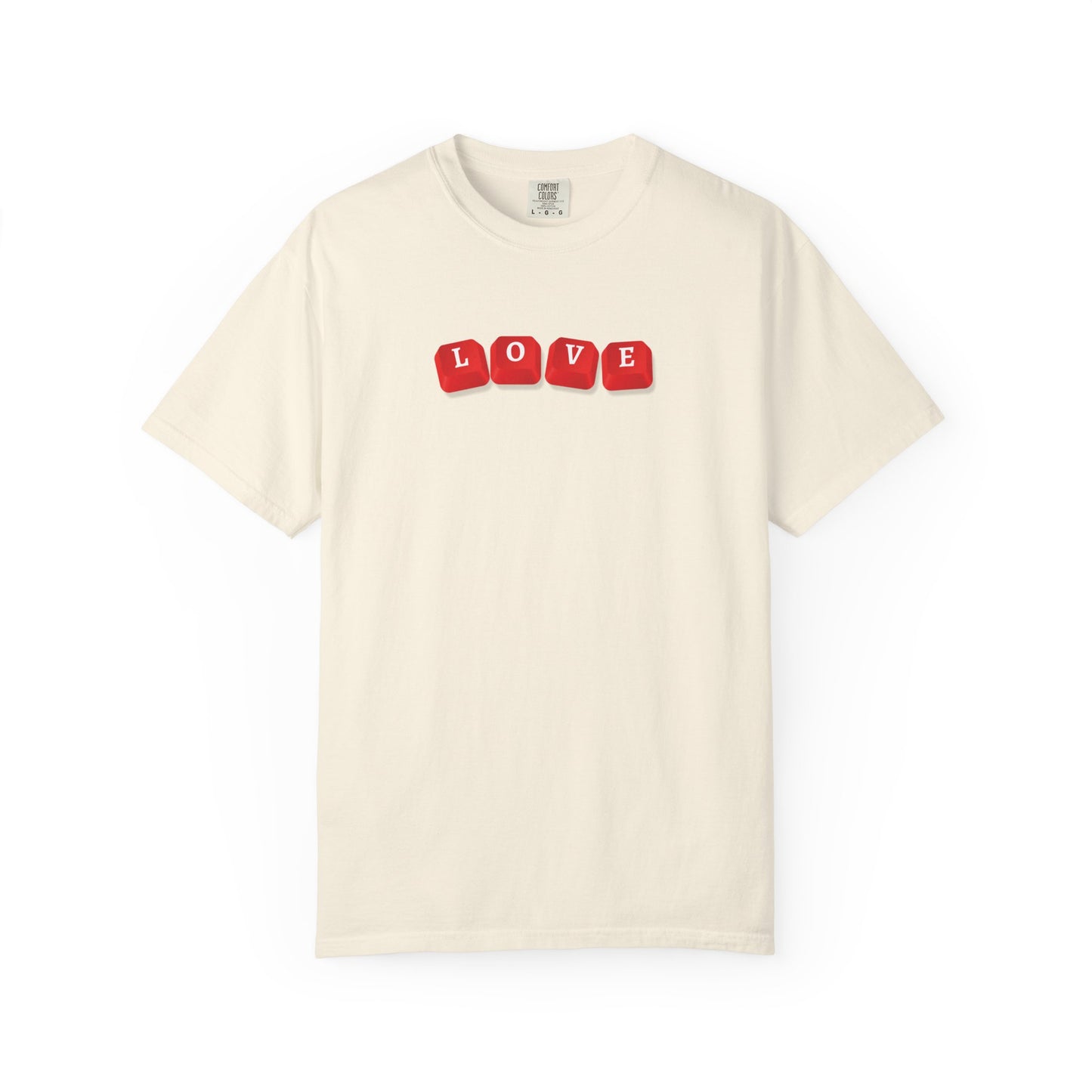 LOVE Key Caps Unisex Garment-Dyed T-shirt