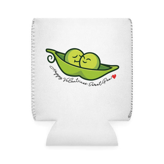 Sweet Pea Valentines Personalize Custom Name Can Cooler Sleeve