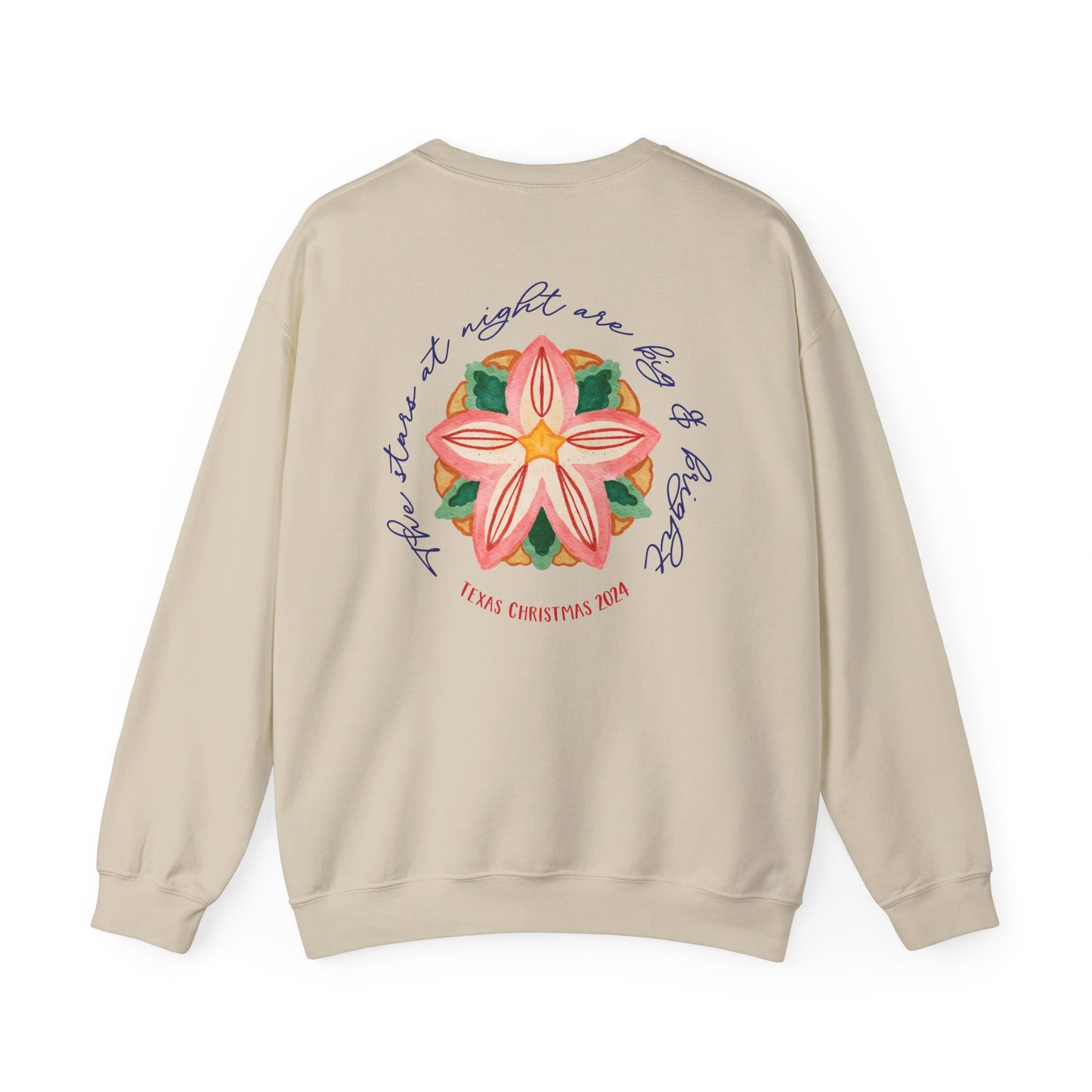 Texas Christmas Southern Star Unisex Heavy Blend™ Crewneck Sweatshirt