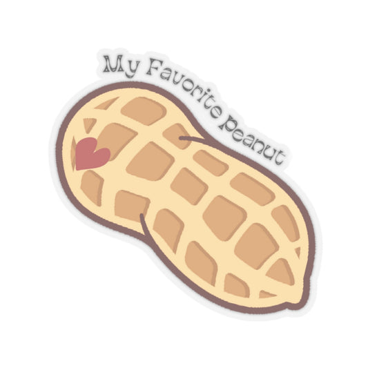 My Favorite Peanut Texas Valentine Kiss-Cut Stickers