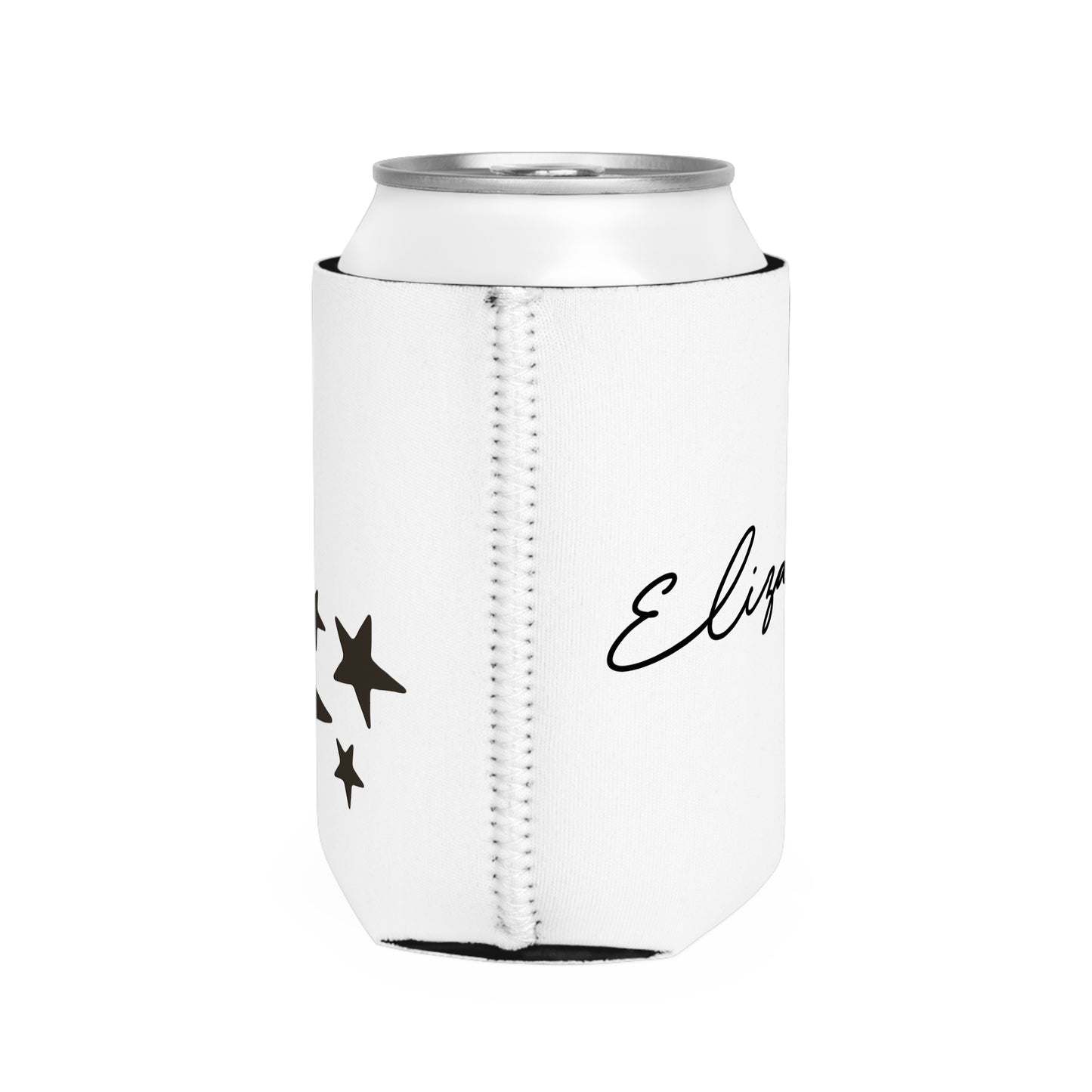 Moon & Stars Valentines Personalize Custom Name Can Cooler Sleeve