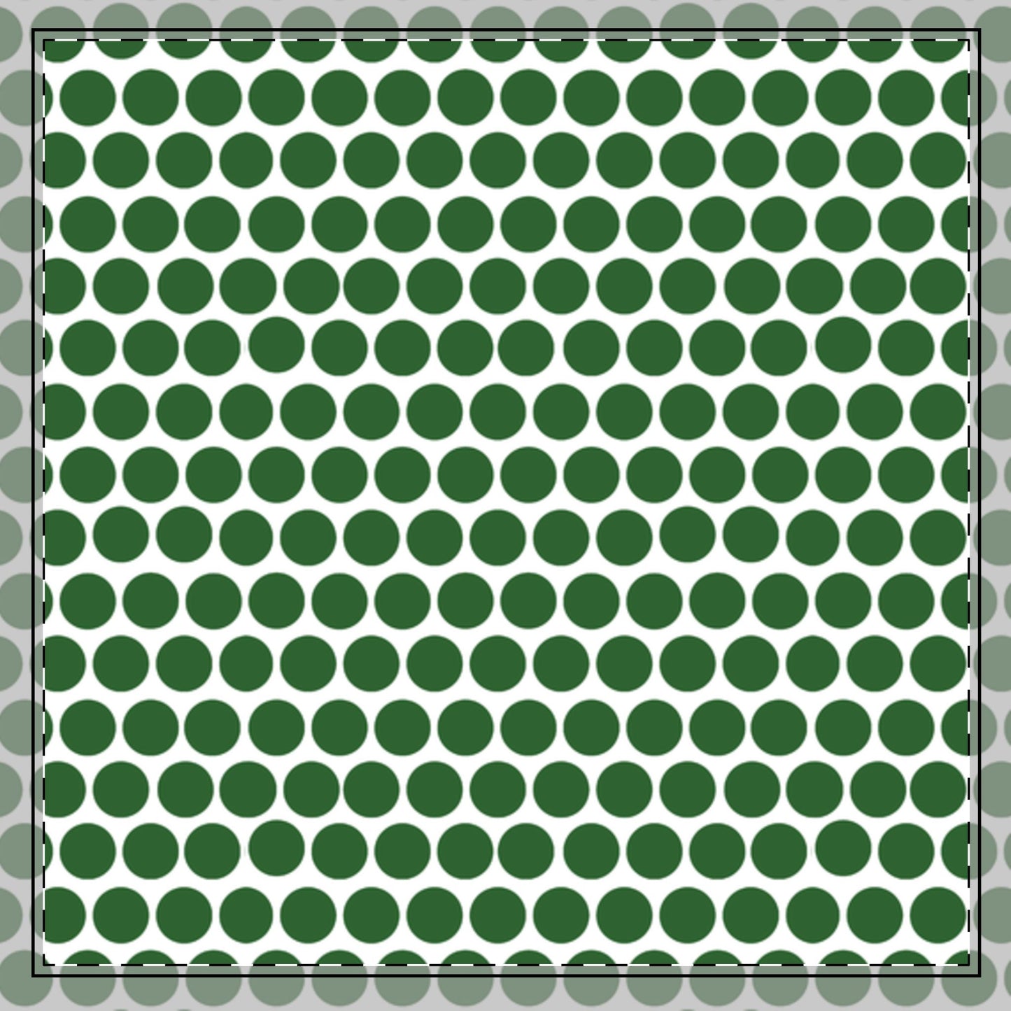 Green Polka Dot Cotton Twill Napkin