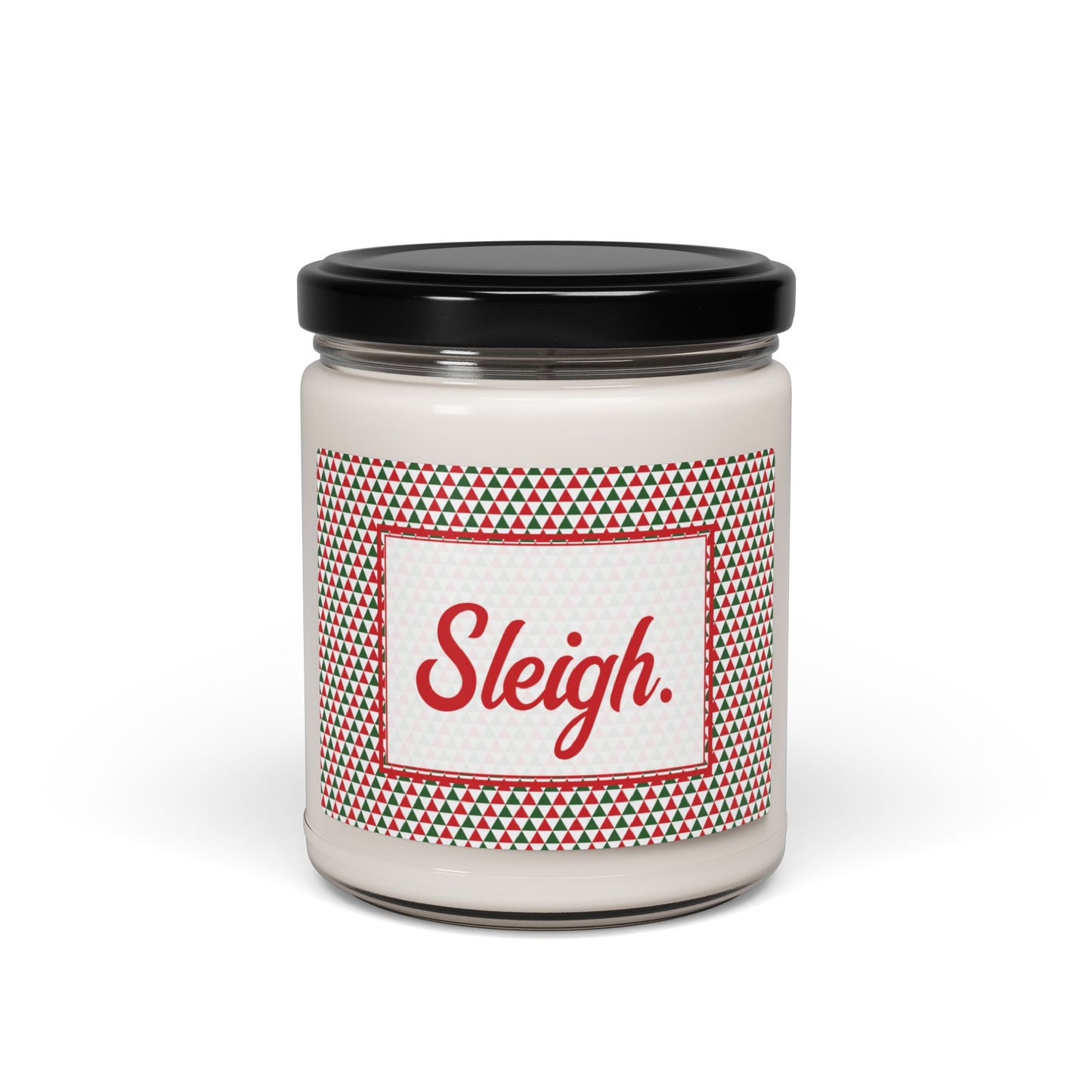 Sleigh- Christmas Triangles Party Scented Soy Candle, 9oz