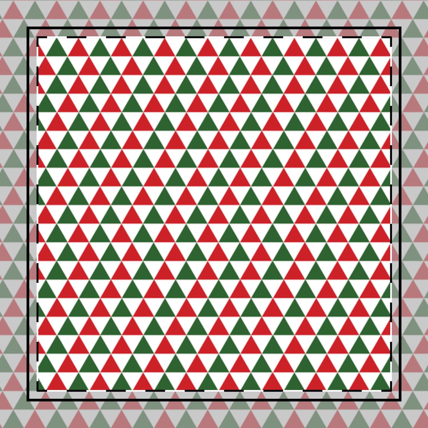 Christmas Triangle Party Cotton Twill Napkin