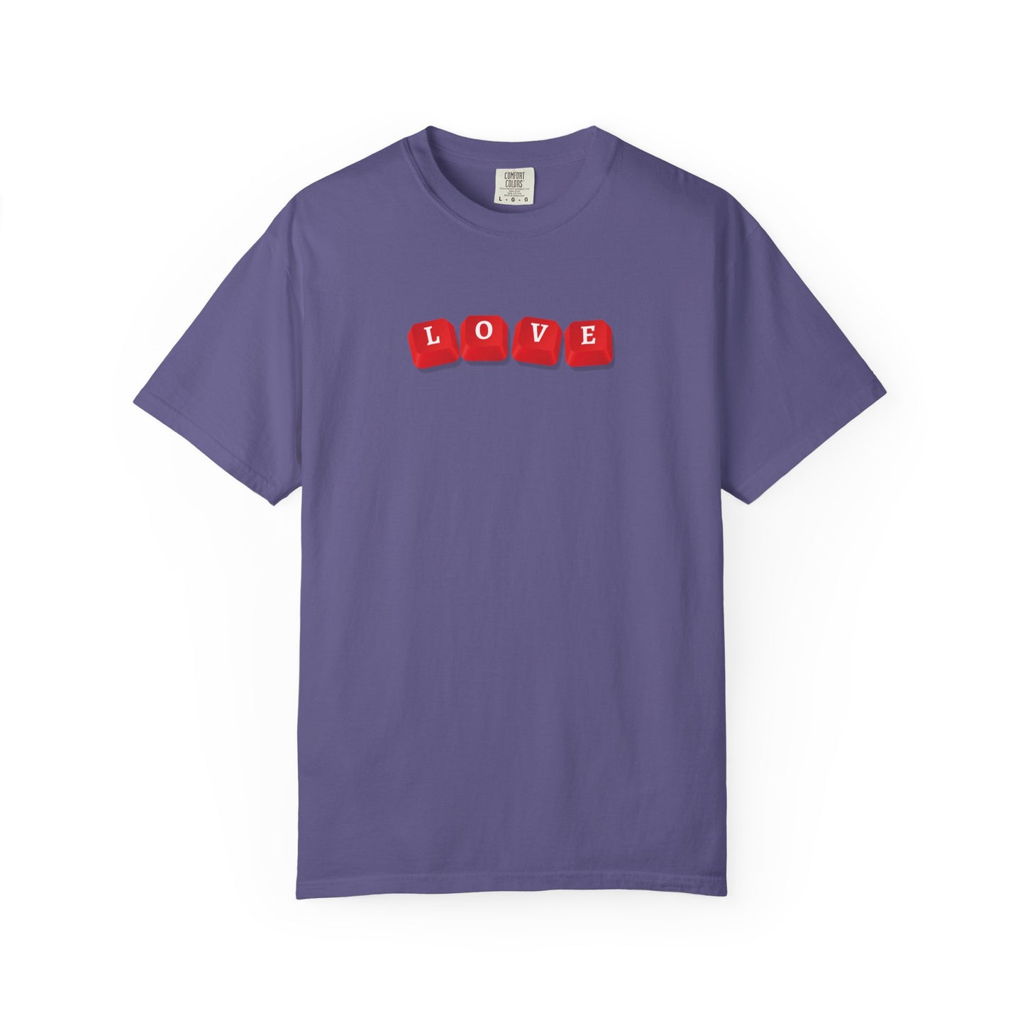 LOVE Key Caps Unisex Garment-Dyed T-shirt