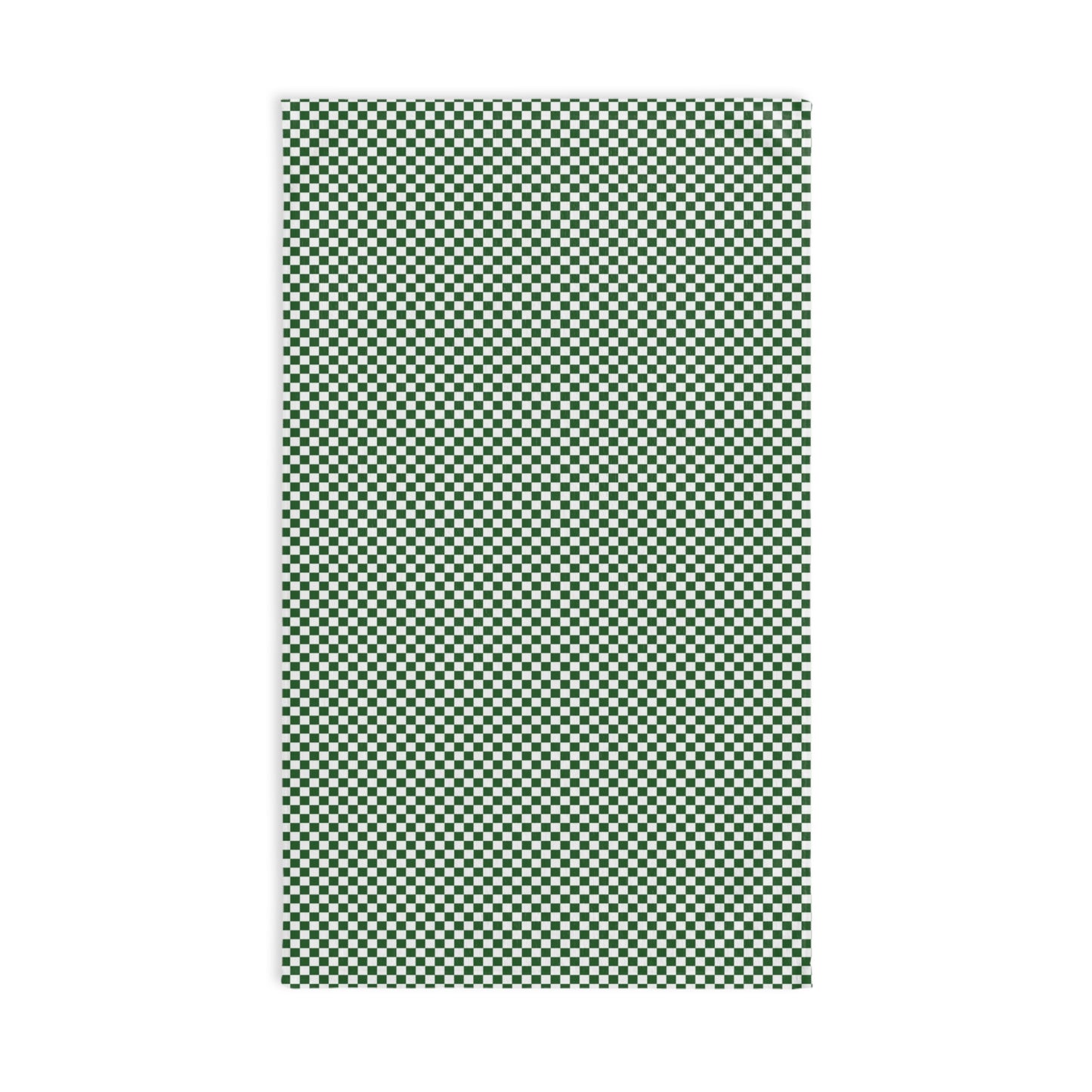 Green Checkered Hand Towel