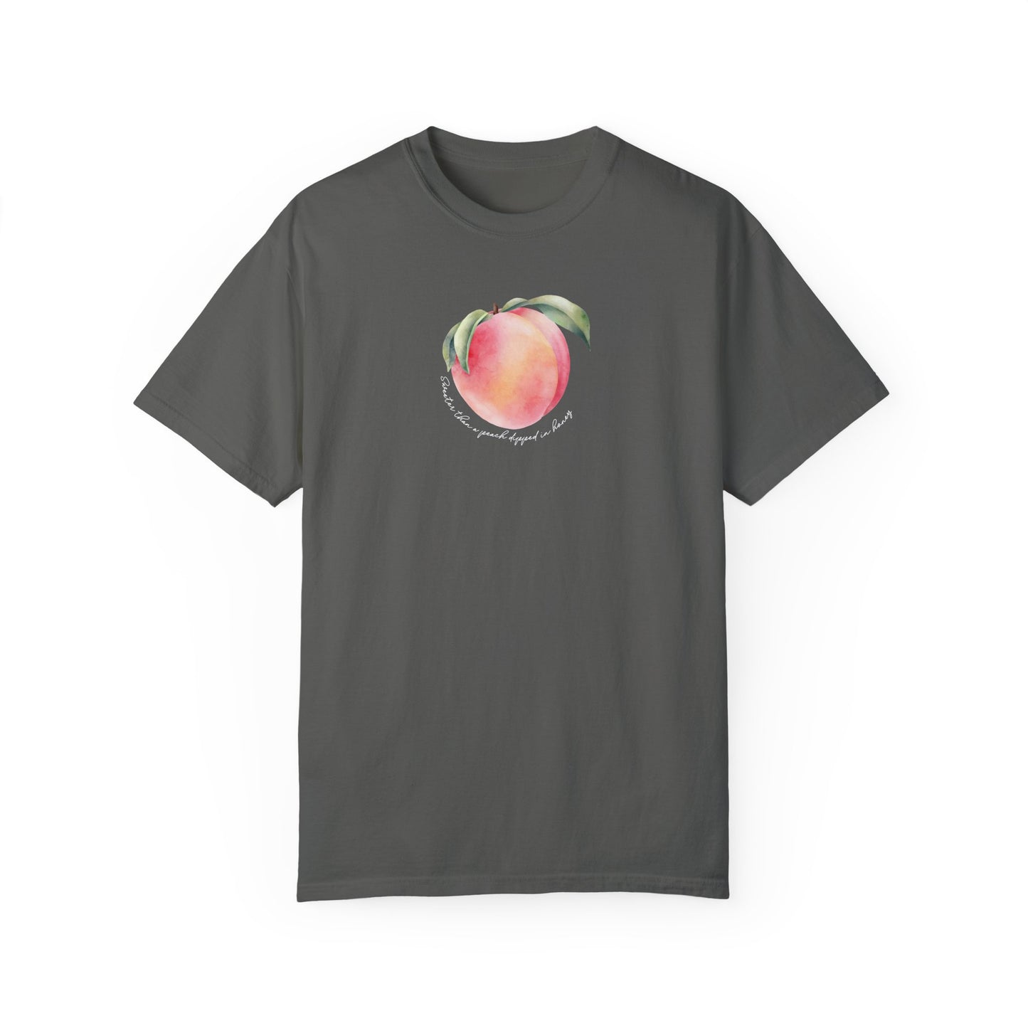 Sweeter Than A Peach In Honey Unisex Garment-Dyed T-shirt