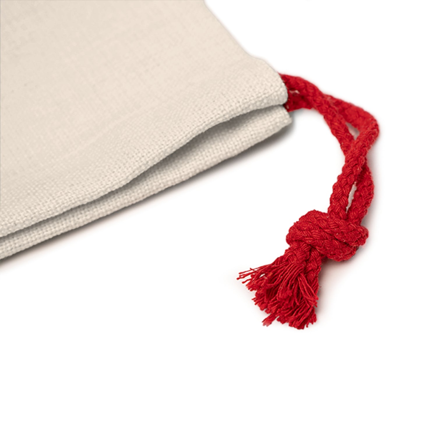 Red Triangles Pattern Canvas Gift Bag | Reusable Drawstring Pouch