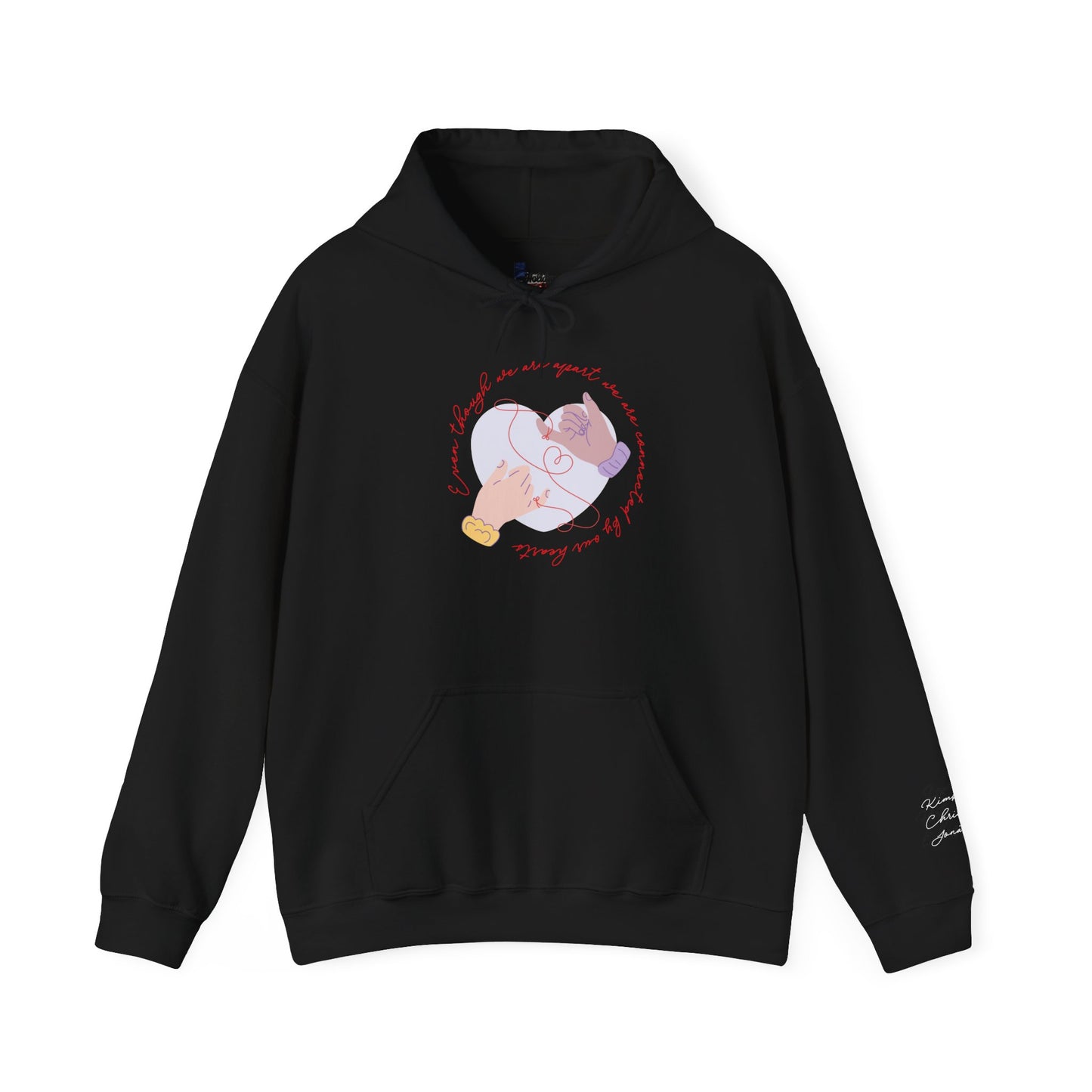 Apart But Connected By Heart Unisex Heavy Blend™ Hooded Sweatshirt