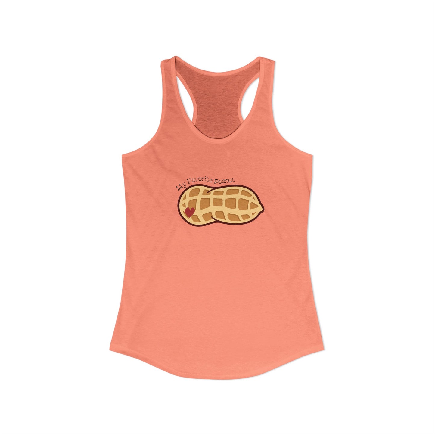 My Favorite Peanut Women's Ideal Racerback Tank