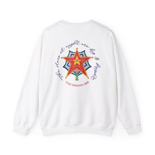 Texas Christmas Western Star Unisex Heavy Blend™ Crewneck Sweatshirt