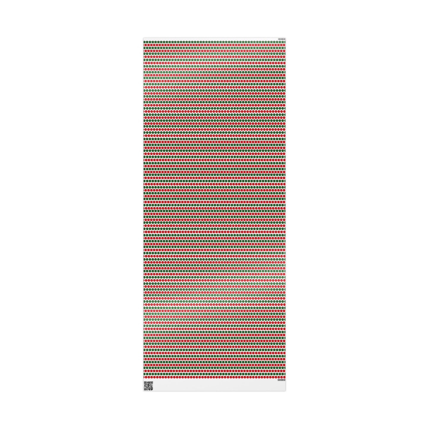 Christmas Polka Dot Stripes Wrapping Paper