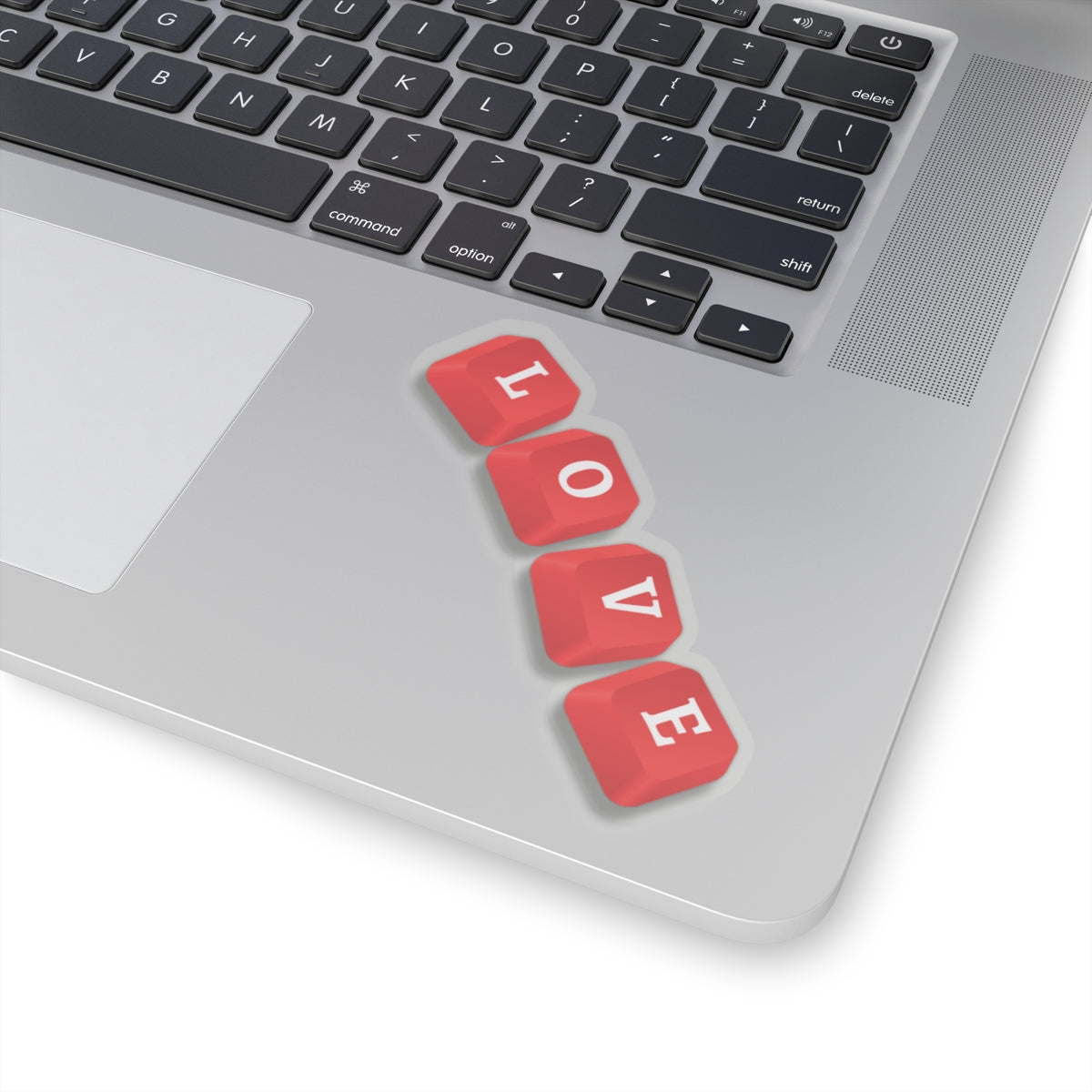 LOVE Key Caps Valentine Kiss-Cut Stickers