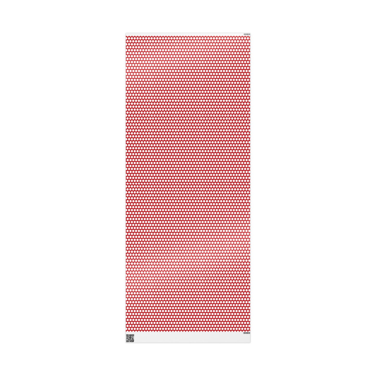 White Polka Dot on Red Wrapping Paper | Luxury Matte or Glossy Gift Wrap, 90gsm Fine Art Paper, 3 Sizes