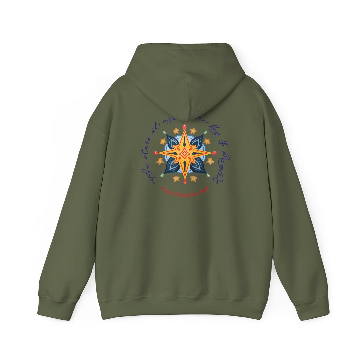 Texas Christmas Northern Star Unisex Heavy Blend™ Hooded Sweatshirt