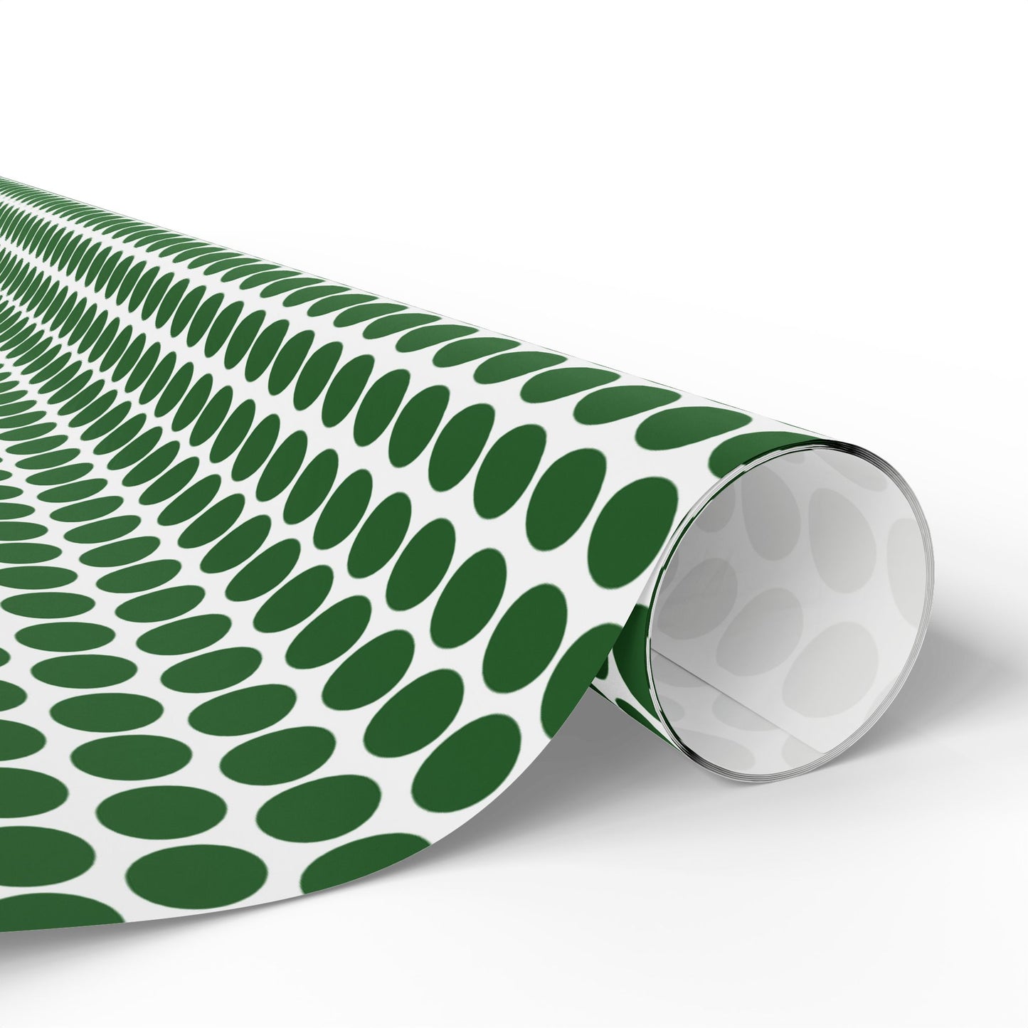 Green Polka Dot Wrapping Paper | Luxury Matte or Glossy Gift Wrap, 90gsm Fine Art Paper, 3 Sizes