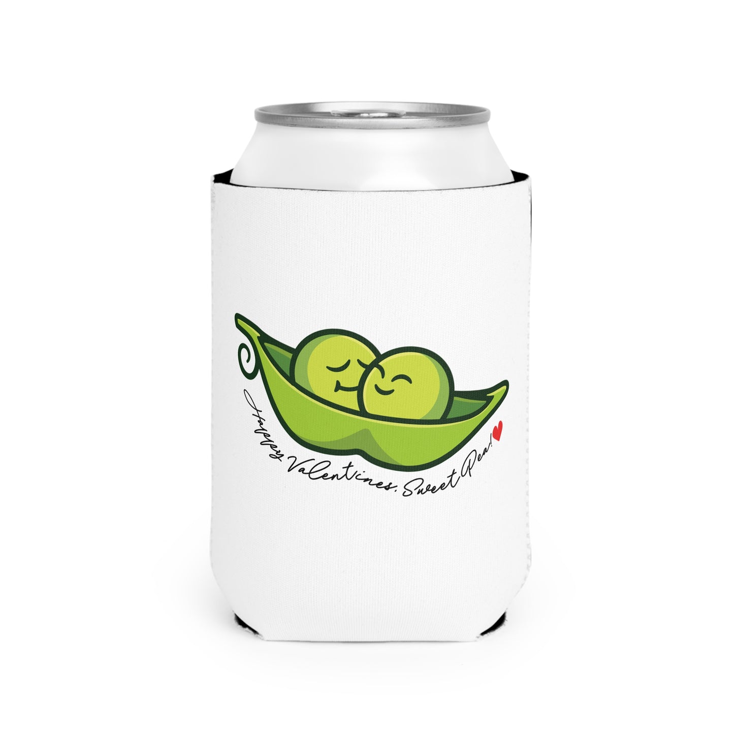 Sweet Pea Valentines Texas Flag Personalize Custom Name Can Cooler Sleeve