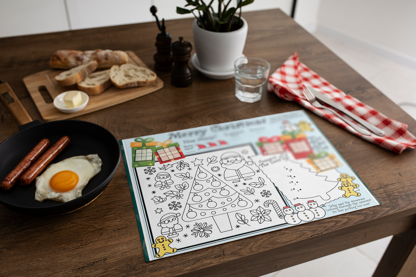 Activity & Coloring Placemats for the Young Ones