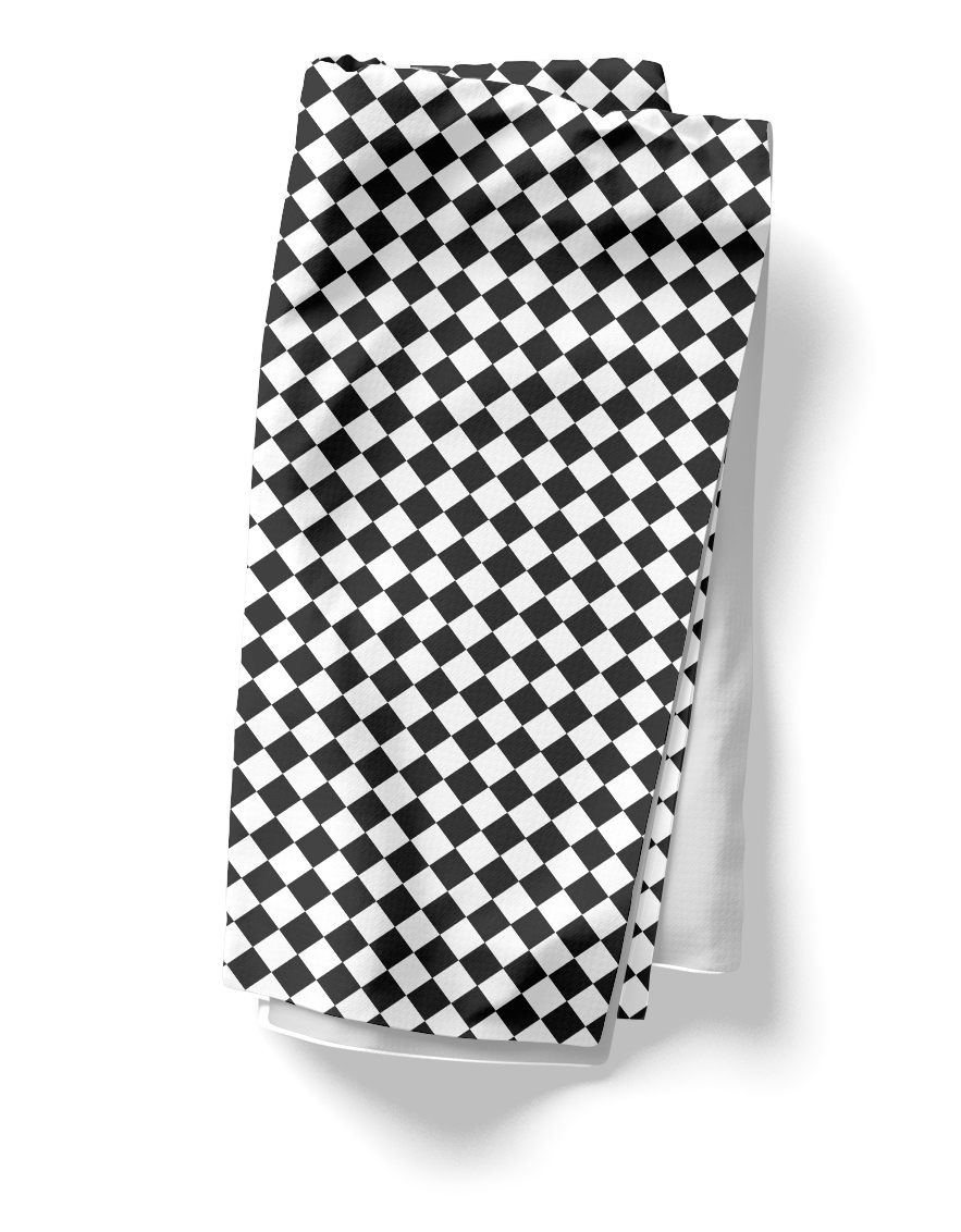 Black & White Argyle Polyester Napkins | Christmas Holiday Cloth Napkin Set, Elegant Farmhouse Dining Décor