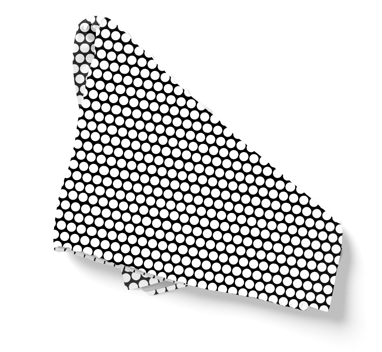 White Polka Dot on Black Polyester Napkins | Christmas Holiday Cloth Napkin Set, Bold Festive Dining Décor