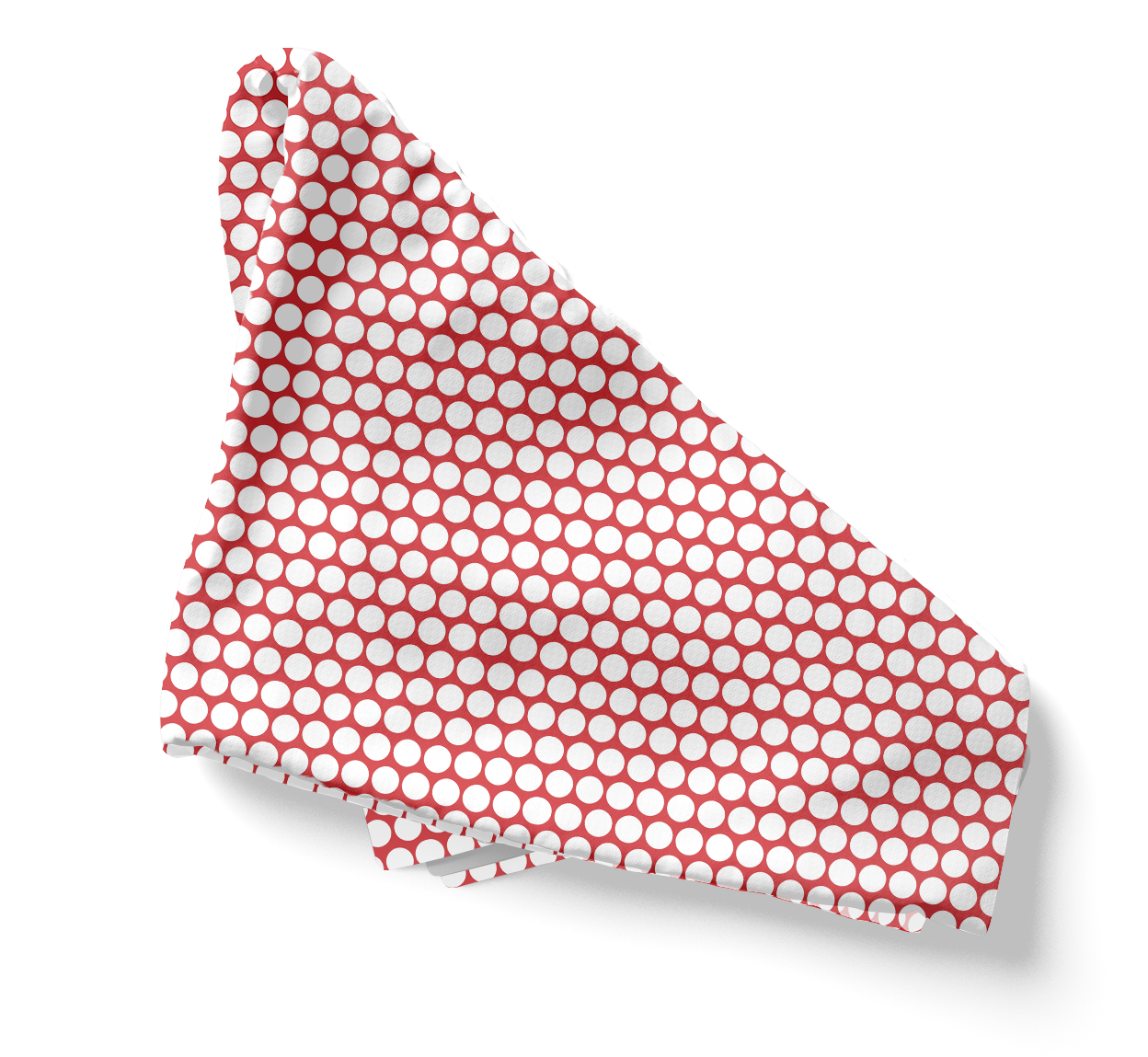 White Polka Dot on Red Polyester Napkins | Christmas Holiday Cloth Napkin Set, Festive Farmhouse Dining Décor