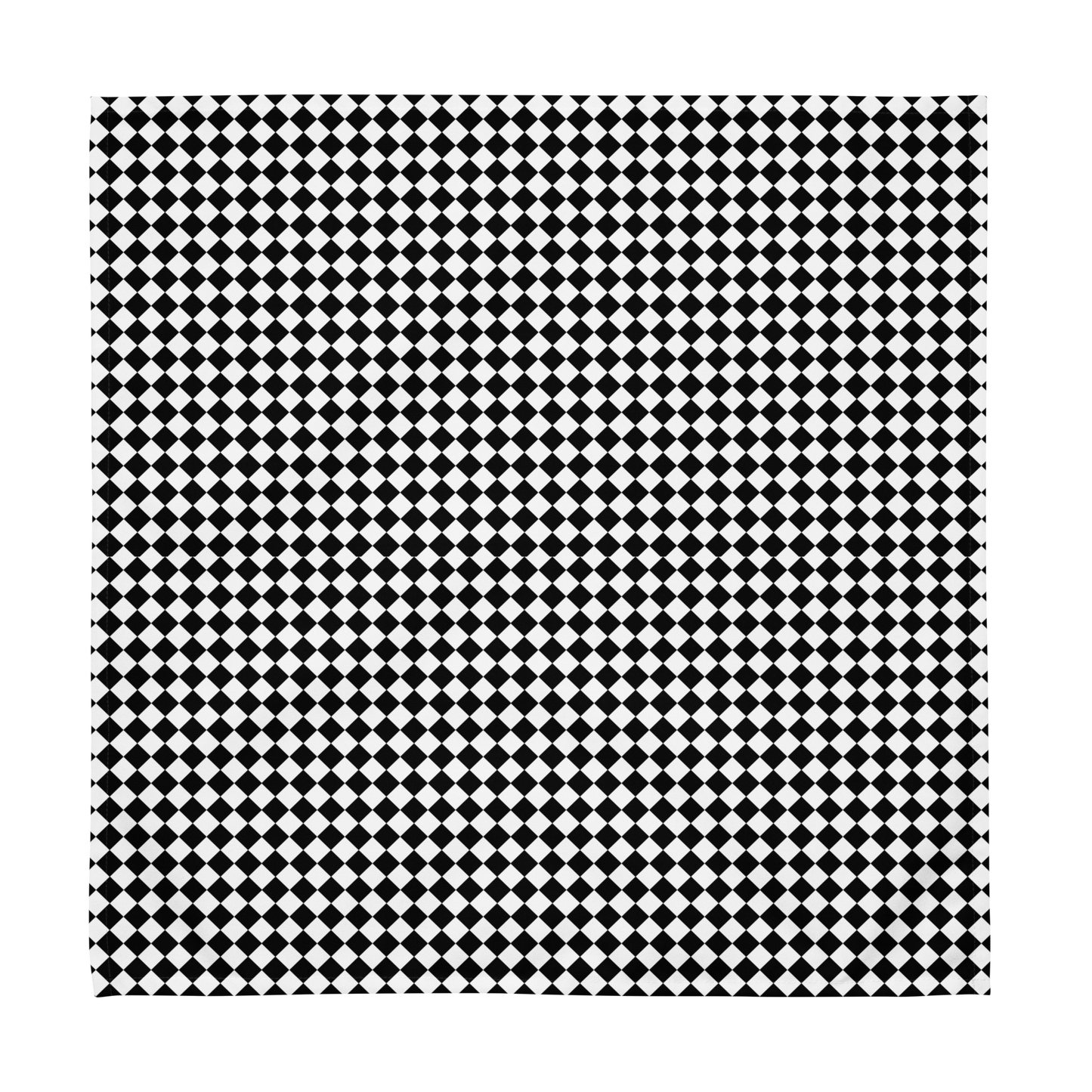 Black & White Argyle Polyester Napkins | Christmas Holiday Cloth Napkin Set, Elegant Farmhouse Dining Décor