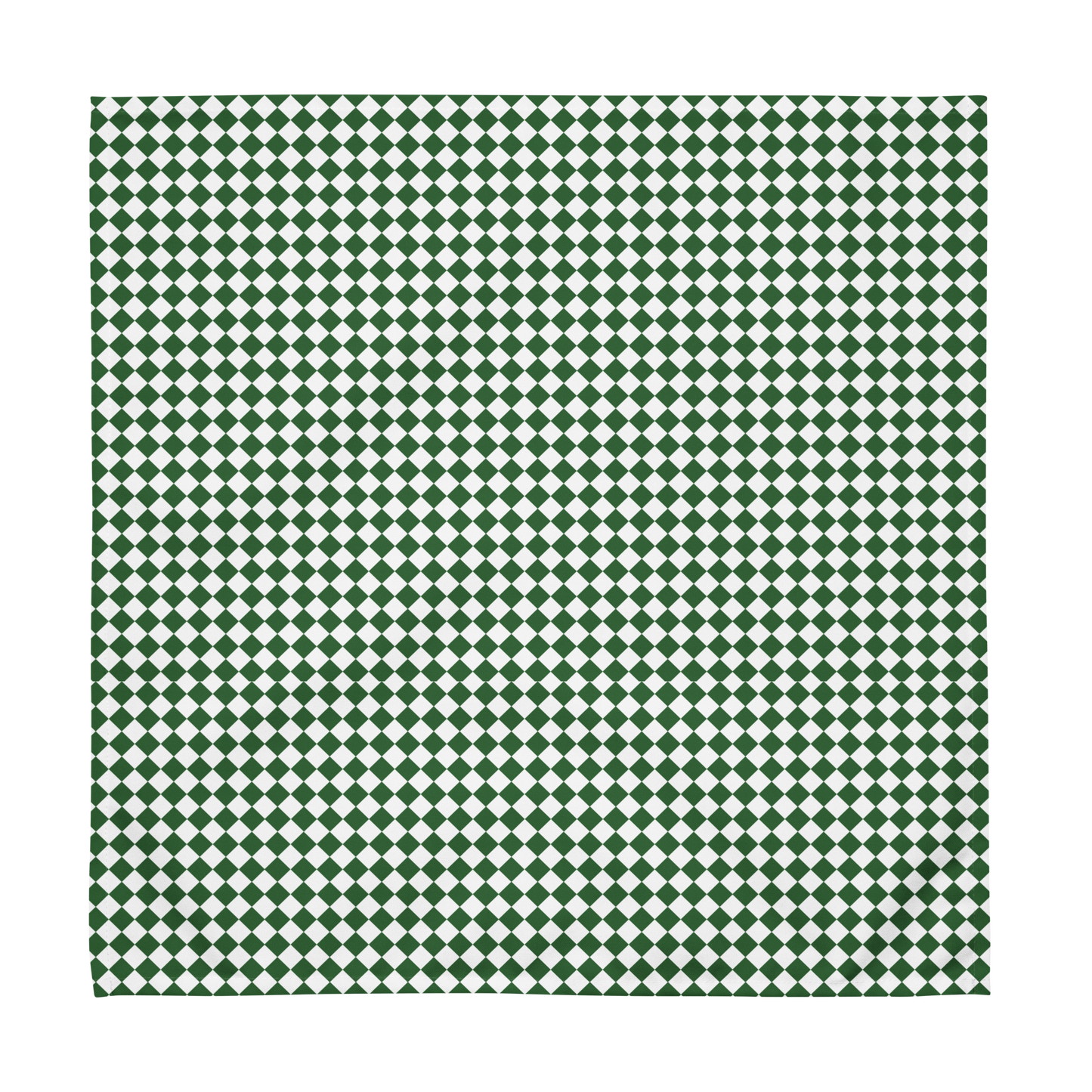 Green & White Check Polyester Napkins | Christmas Holiday Décor, Rustic Farmhouse Cloth Napkin Set, Reusable Holiday Linens