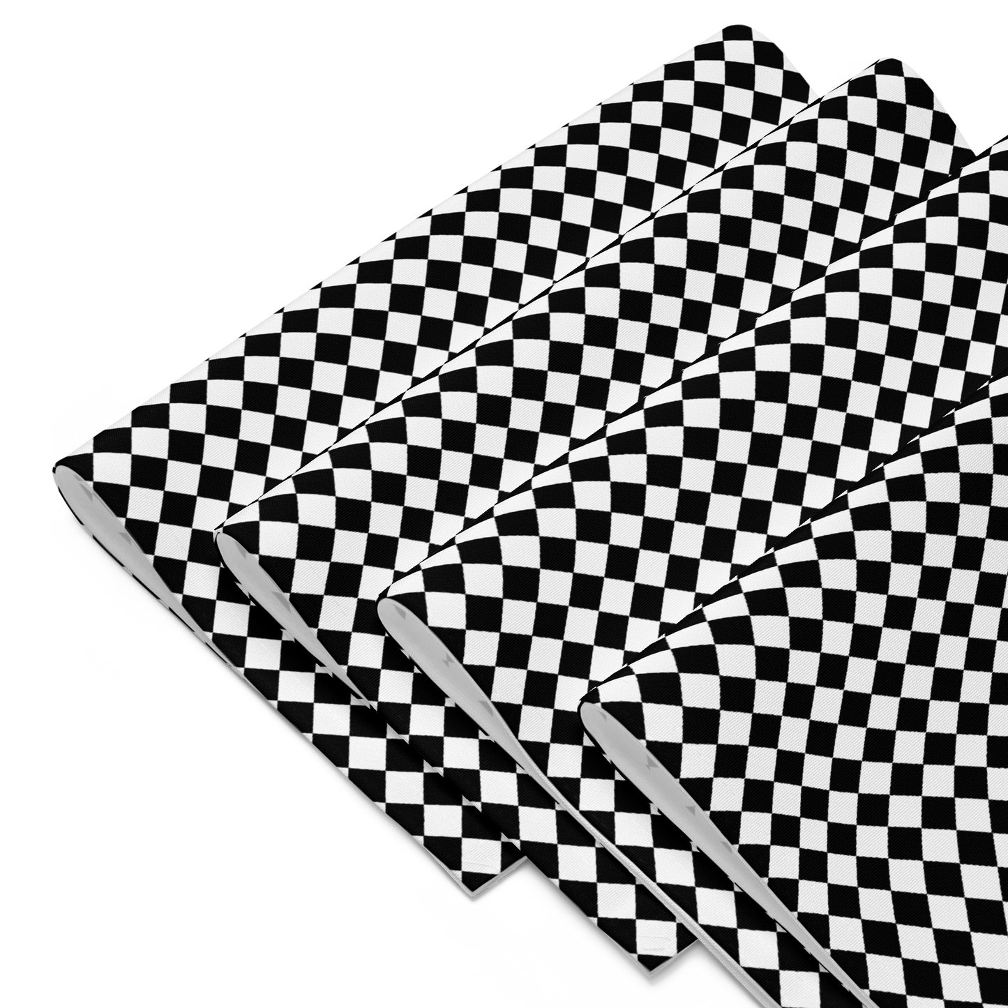Black & White Argyle Polyester Placemats | Christmas Holiday Table Décor, Elegant Diamond Check Dining Mat Set