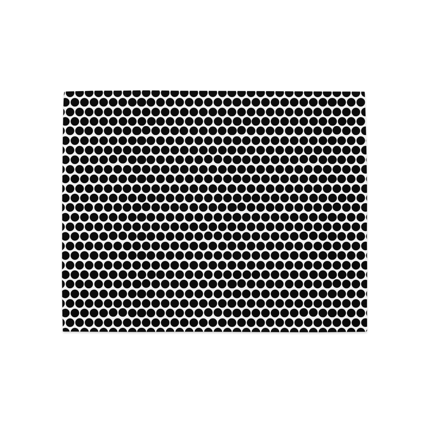 Black Polka Dot Polyester Placemats | Christmas Holiday Dining Décor, Bold Festive Farmhouse Washable Table Mat Set