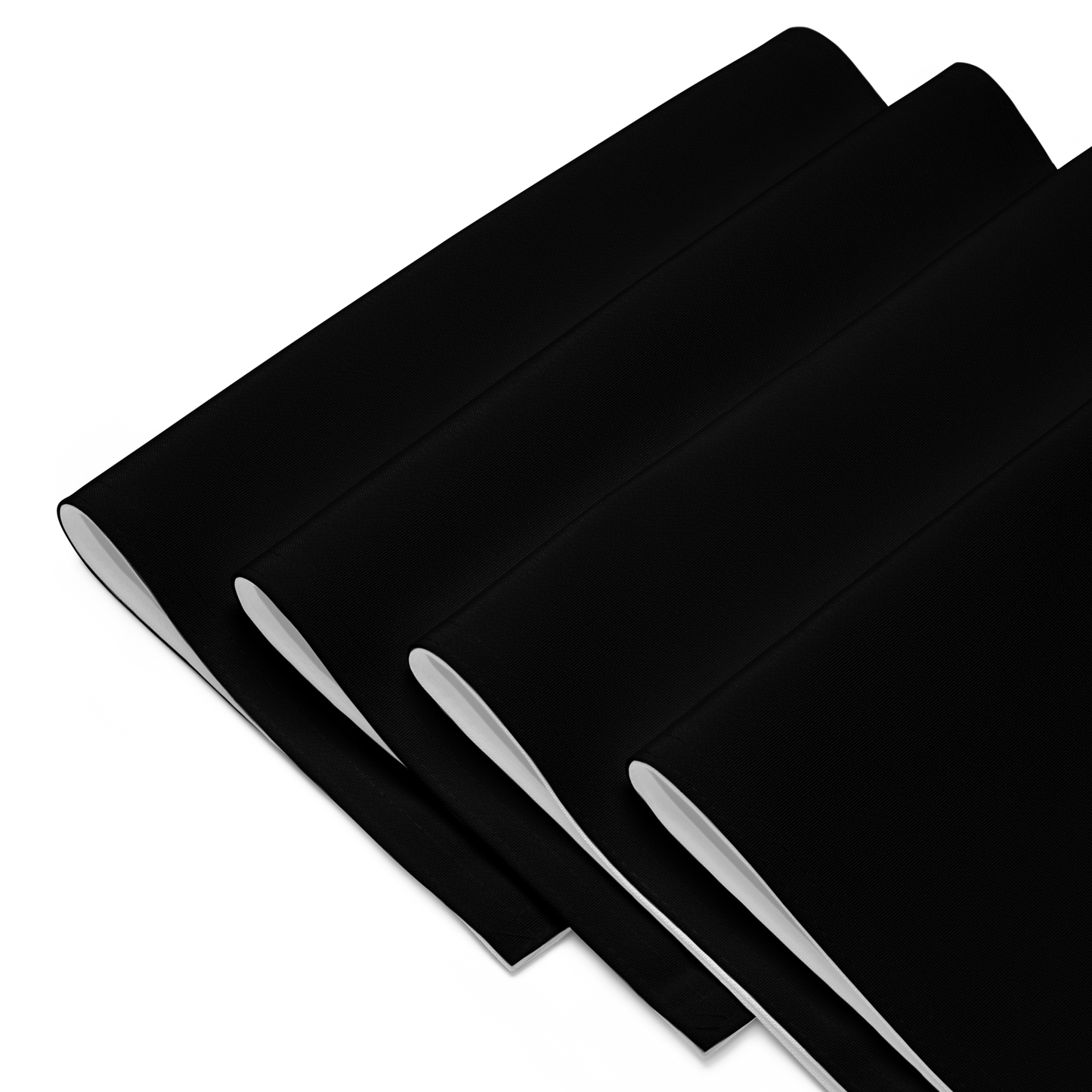 Black Holiday Placemat Set | 4 Washable Placemats, Chic Christmas Dining Table Decor