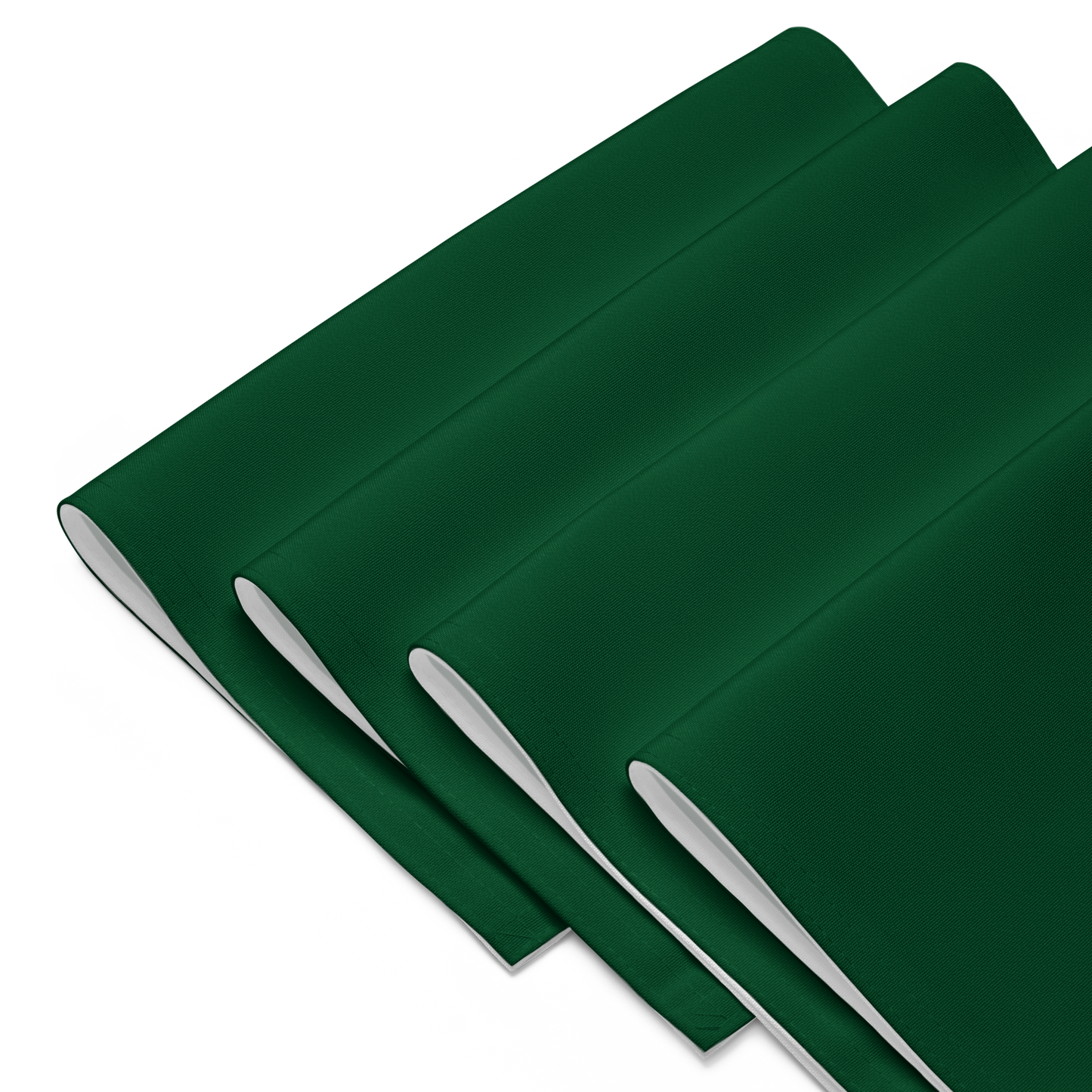 Green Holiday Placemat Set | 4 Washable Placemats, Festive Christmas Dining Table Decor