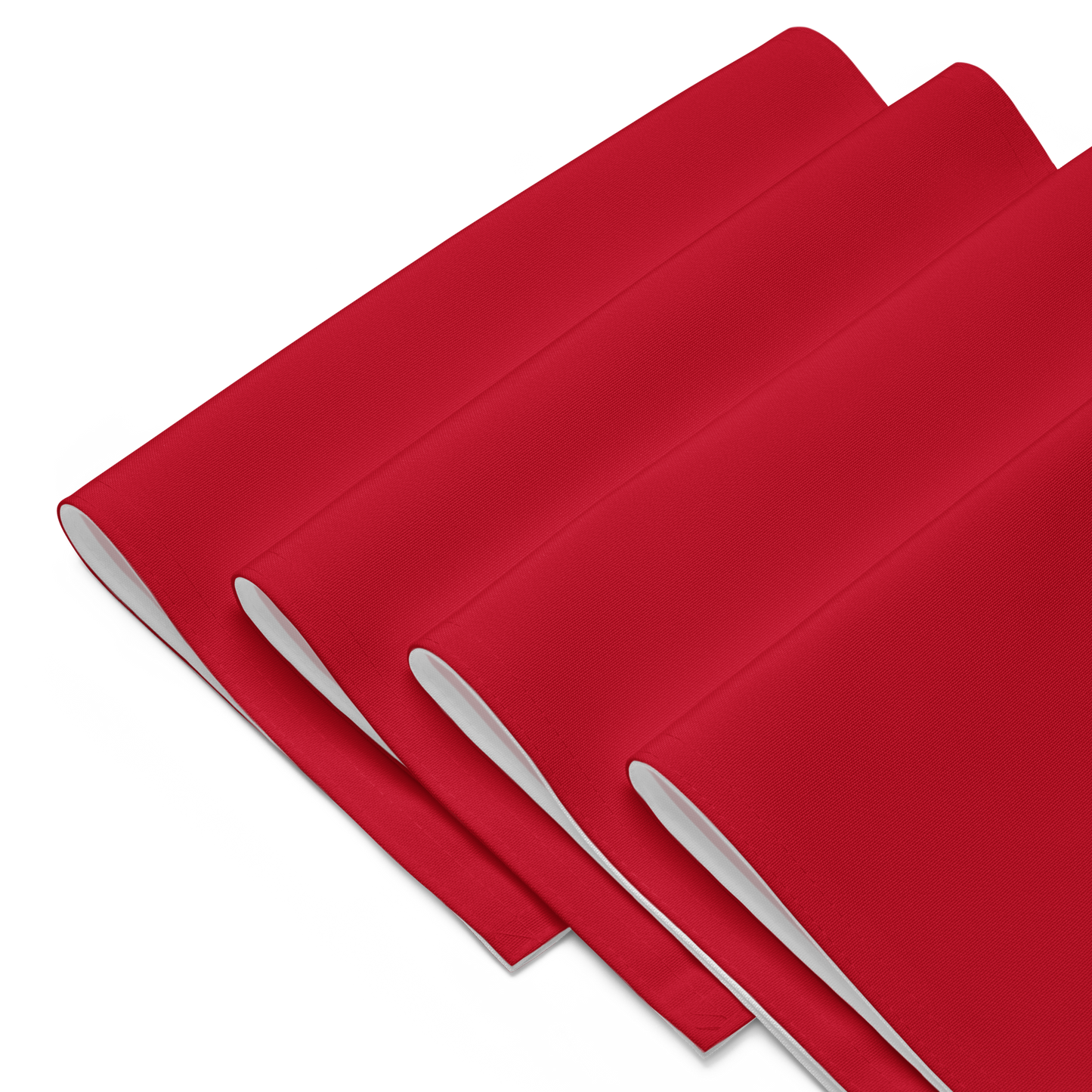 Red Christmas Placemat Set | Washable Holiday Dining Decor, Festive Classic Style