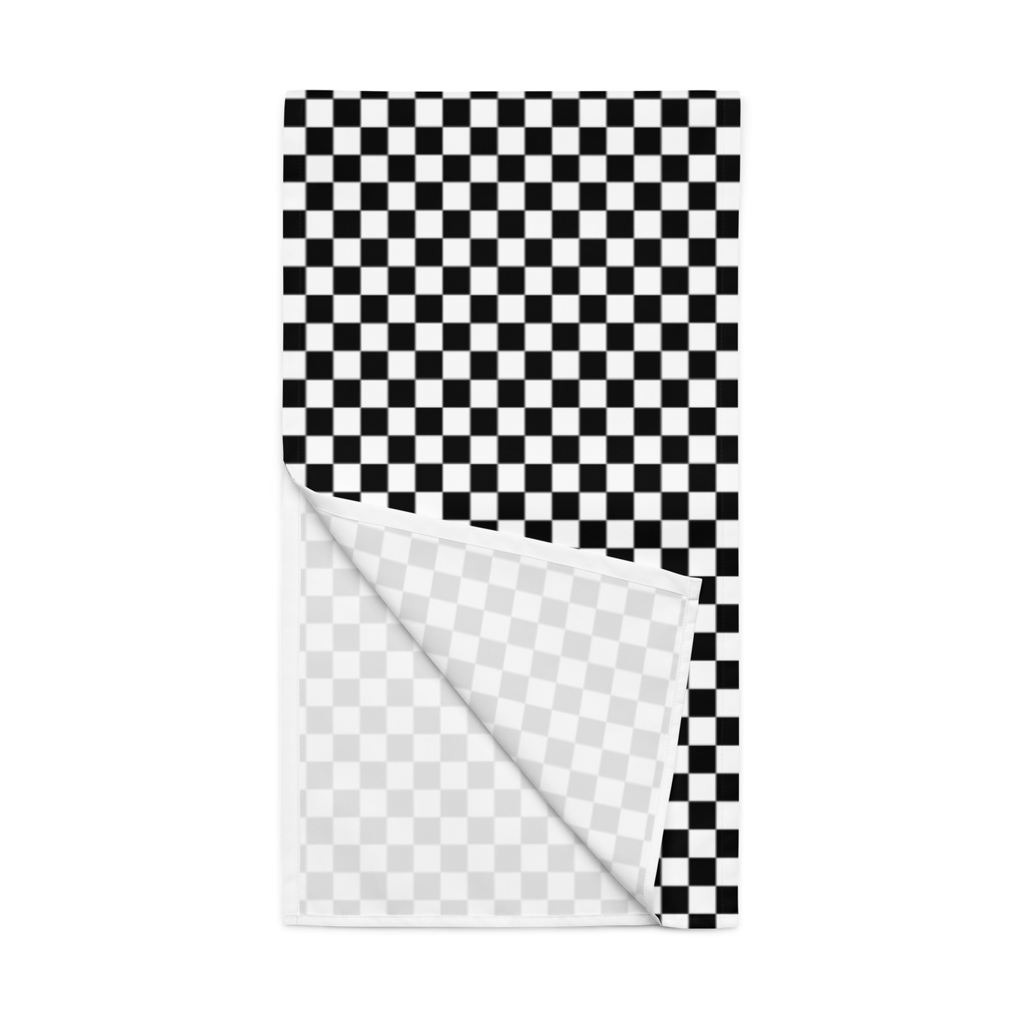 Black & White Check Christmas Table Runner | Classic Holiday Dining Room Décor, Farmhouse Bold Plaid Accent