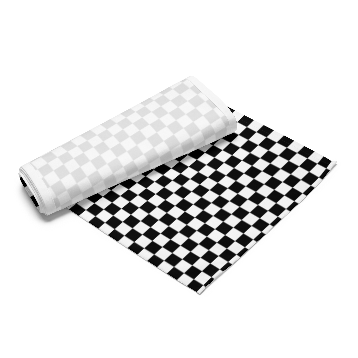 Black & White Check Christmas Table Runner | Classic Holiday Dining Room Décor, Farmhouse Bold Plaid Accent