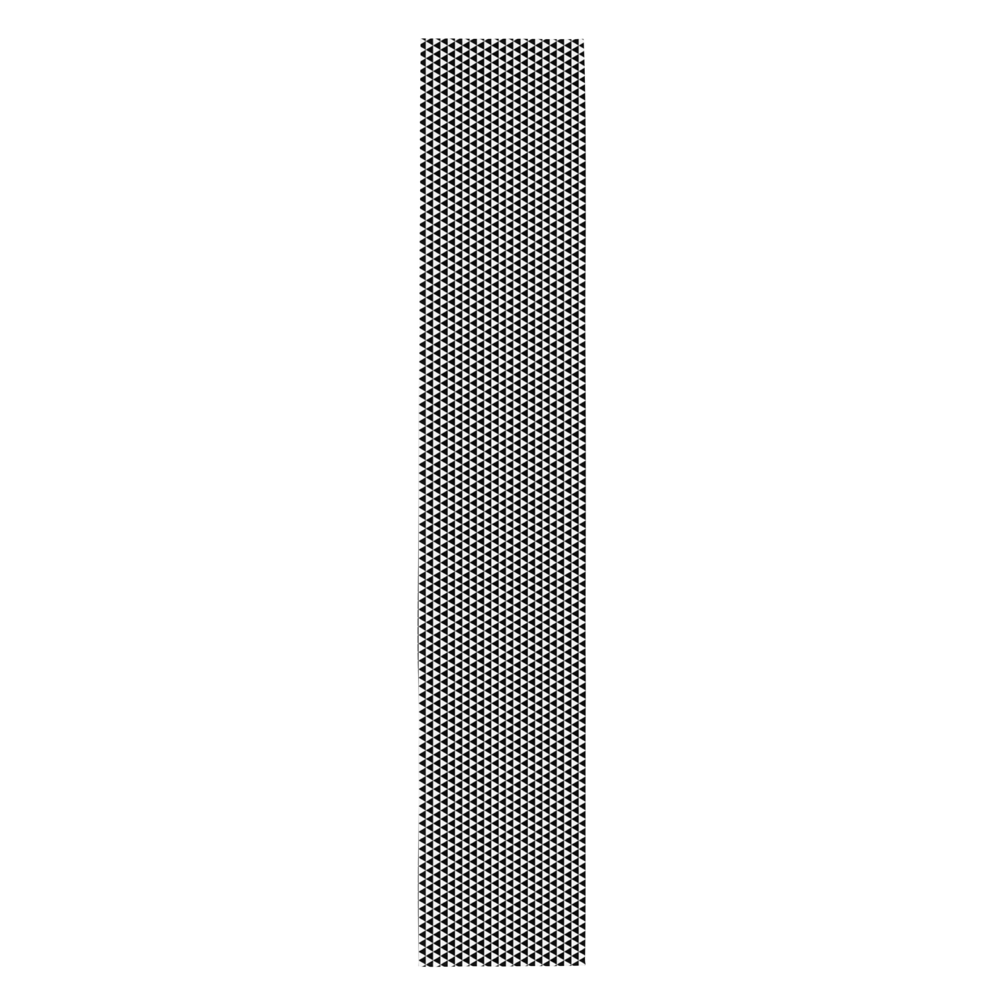 Black Triangle Christmas Table Runner | Modern Holiday Farmhouse Dining Room Decor, Bold Geometric Festive Table Accent