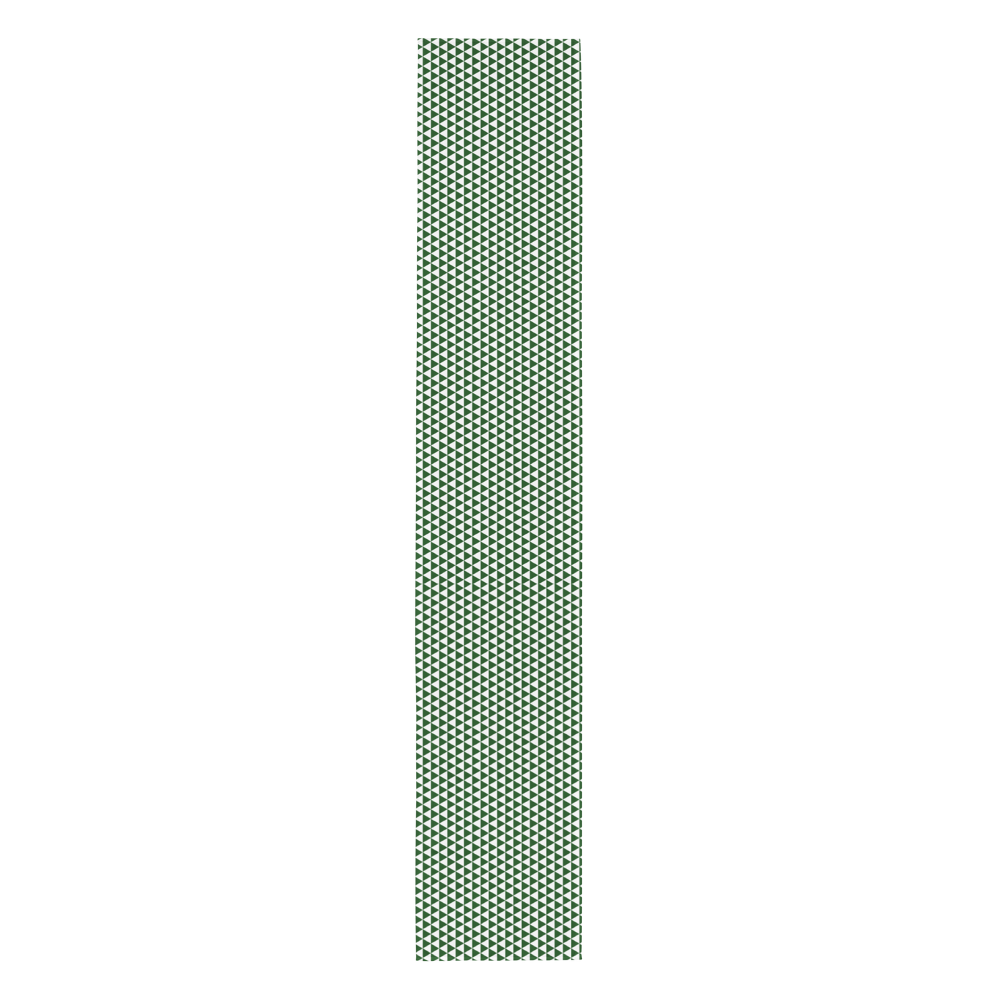 Green Triangle Christmas Table Runner | Bold Holiday Farmhouse Dining Room Décor, Festive Geometric Modern Table Accent