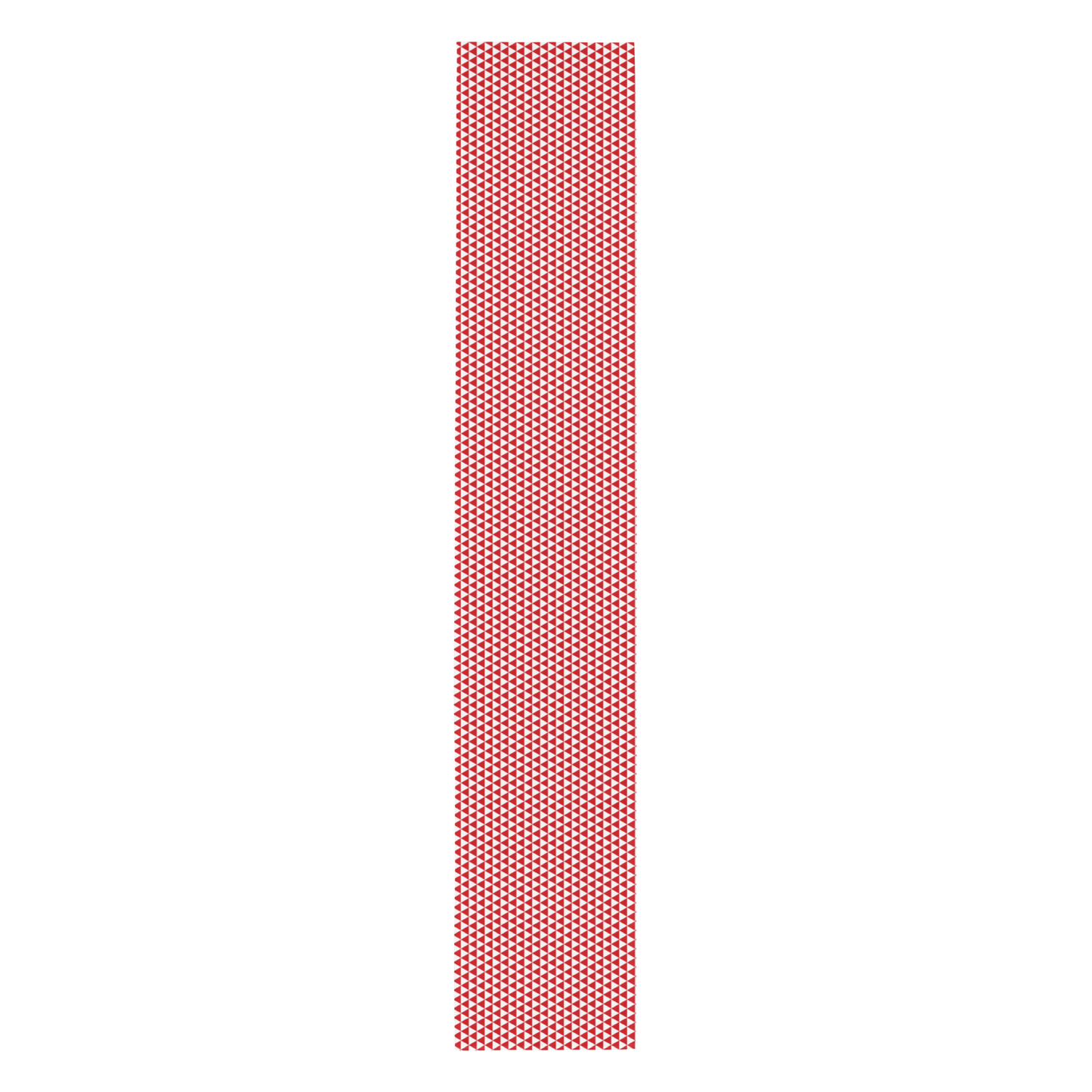 Red Triangle Christmas Table Runner | Bold Holiday Farmhouse Dining Room Décor, Festive Geometric Checkered Table Accent