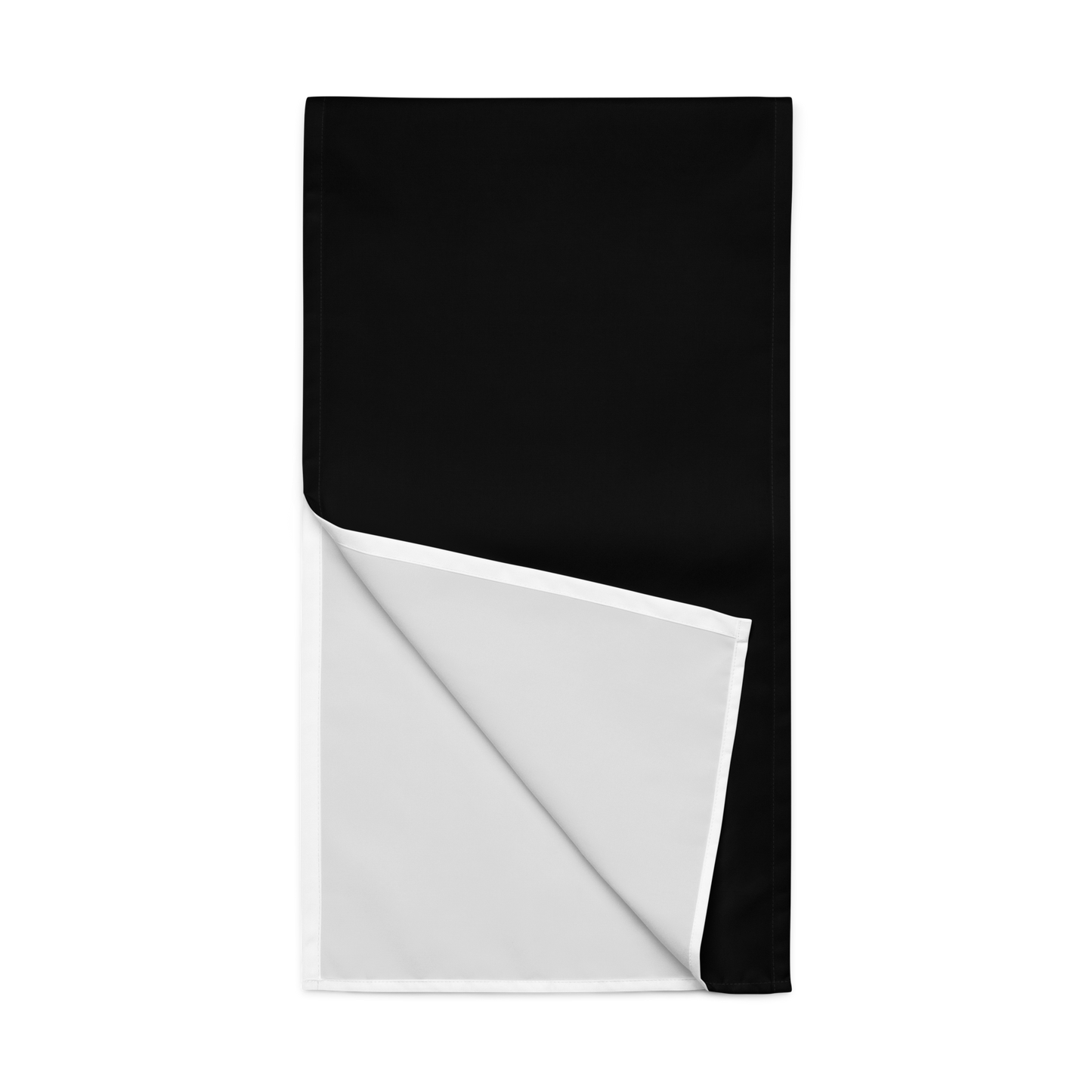 Black Christmas Table Runner | Washable Holiday Dining Decor, Modern Elegant Style