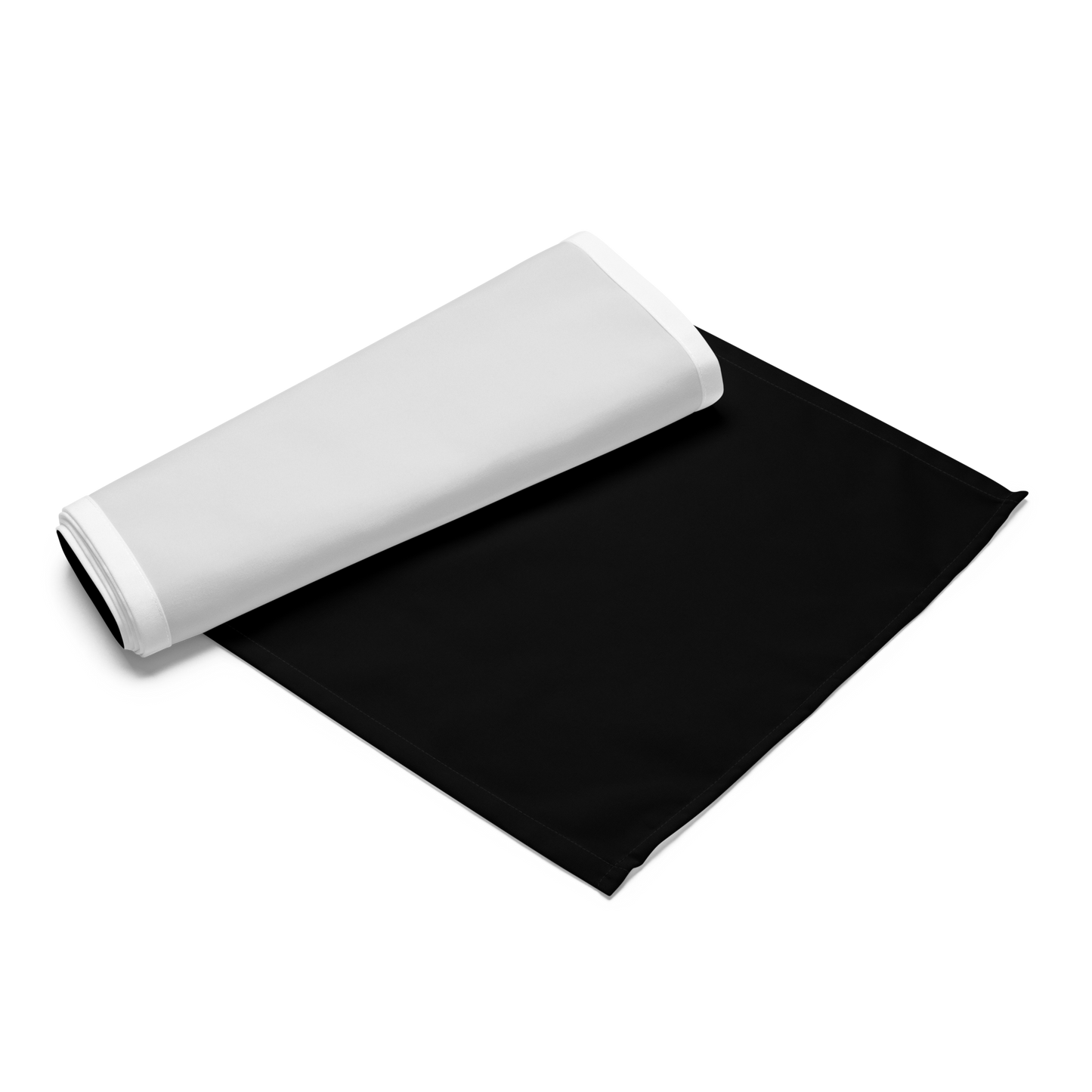 Black Christmas Table Runner | Washable Holiday Dining Decor, Modern Elegant Style