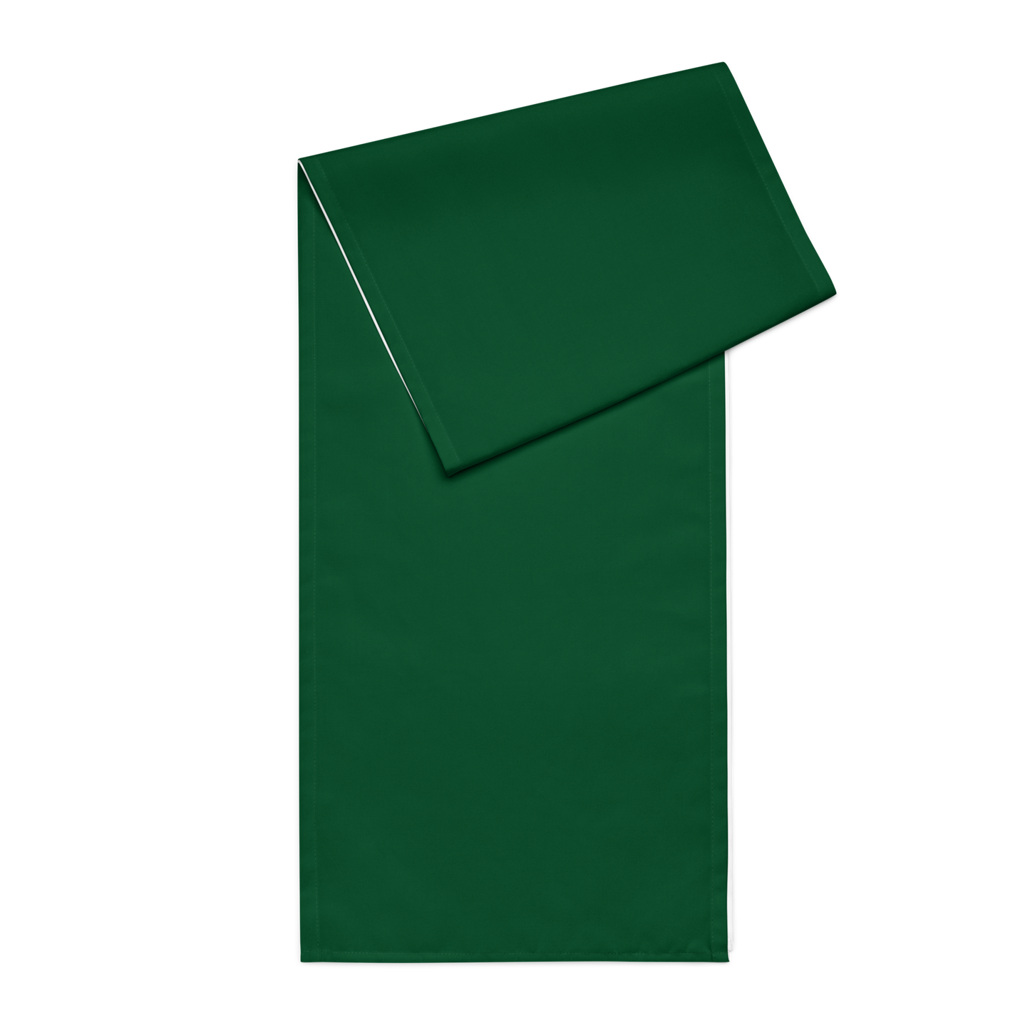 Green Christmas Table Runner | Washable Holiday Dining Decor, Festive Classic Style