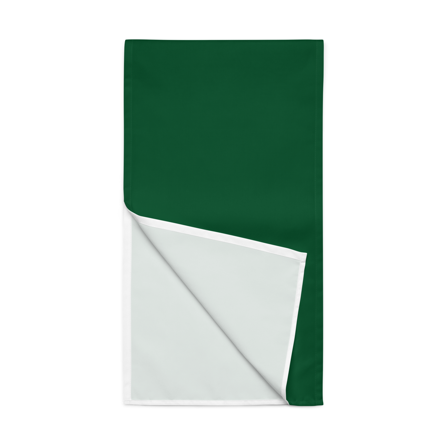 Green Christmas Table Runner | Washable Holiday Dining Decor, Festive Classic Style